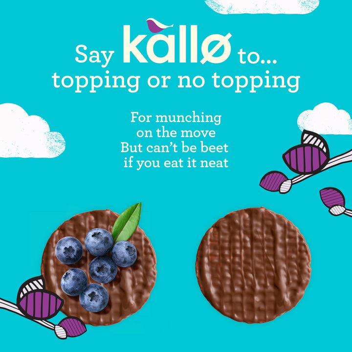 Kallo Belgian Milk Chocolate Mini Rice Cakes, 9 x 84g