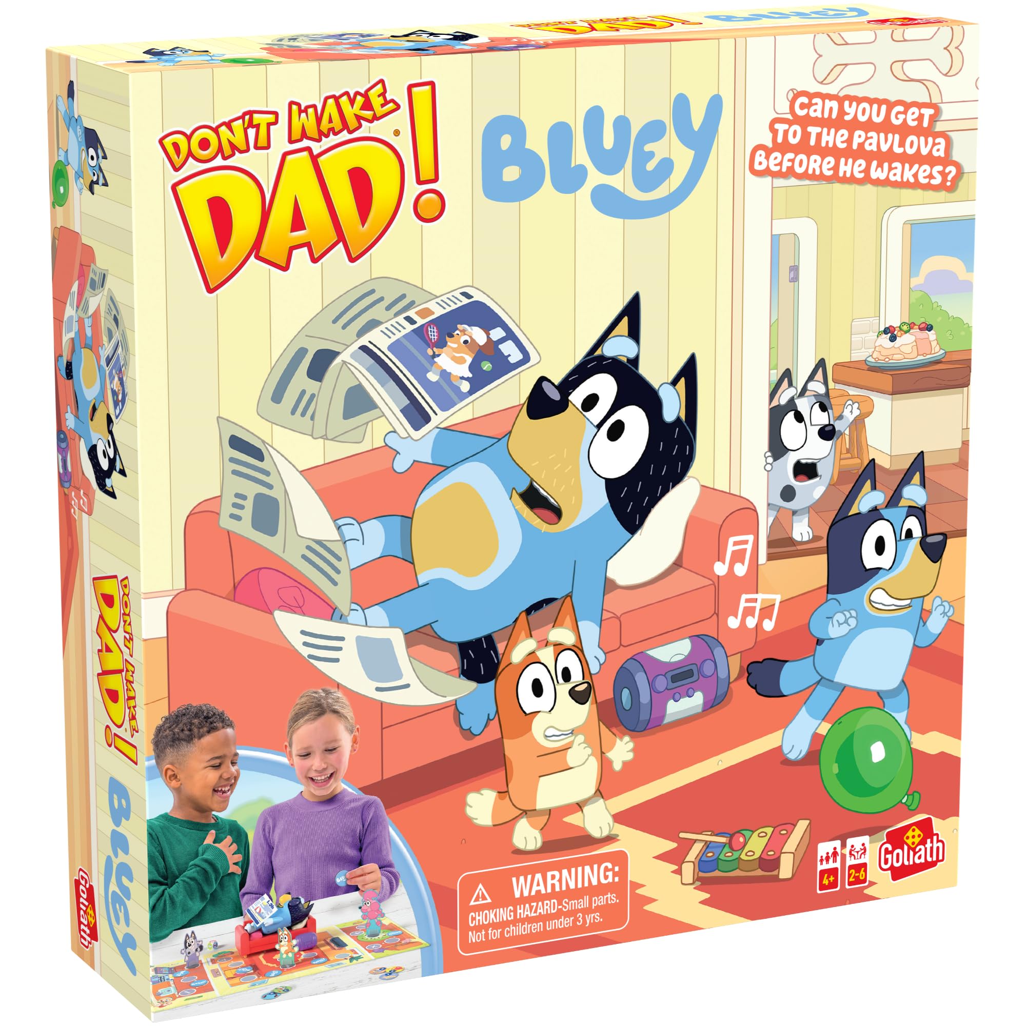Goliath Don't Wake Dad! Bluey Edition Board Game - Family Fun for Ages 4+