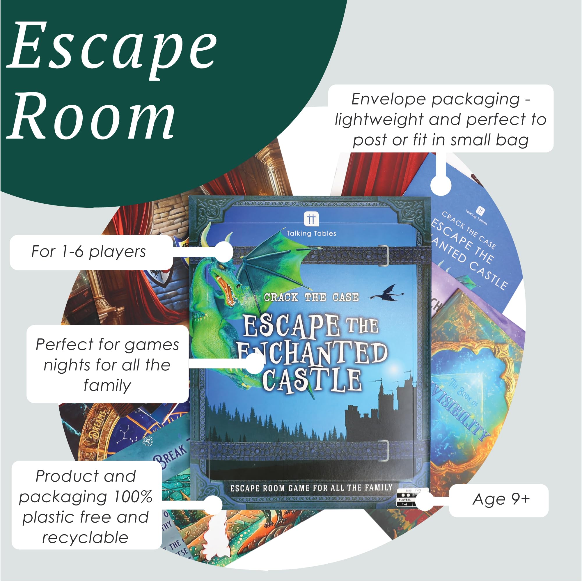 Talking Tables Escape The Enchanted Castle Rescue the Dragon Escape Room Game 6