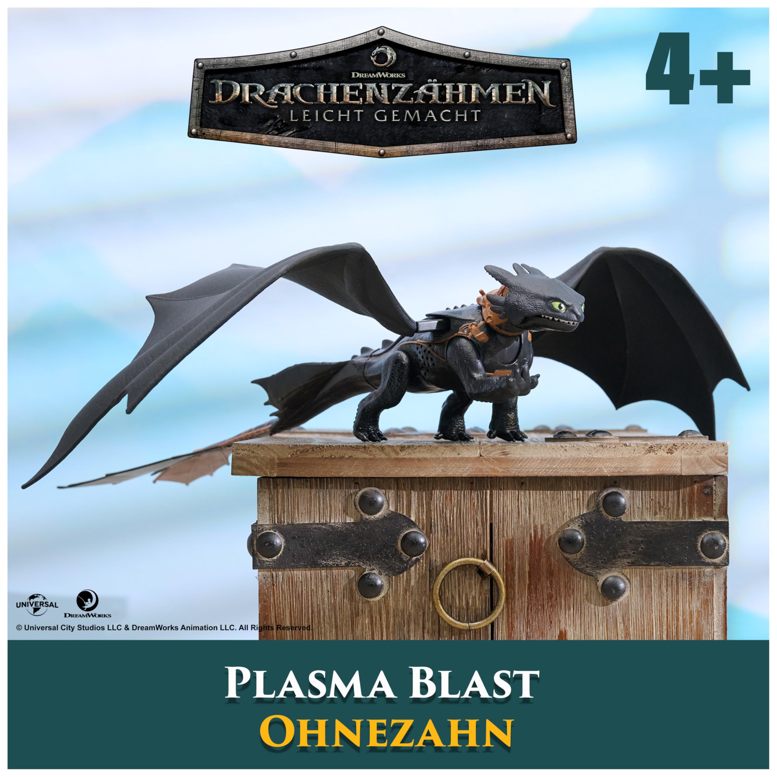 Dreamworks Dragons Ultimate Plasma Blast Toothless - Light-Up Action Figure for Kids 4+ 11