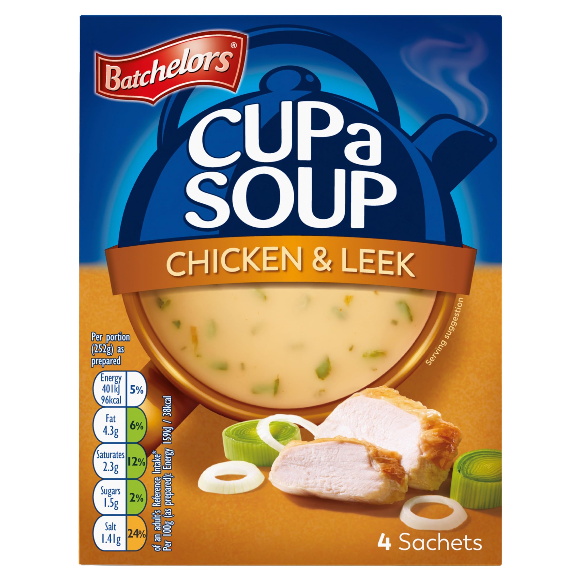 Batchelors Cup a Soup Chicken & Leek Instant Soup Sachets, 4 Sachets, 86 g 5