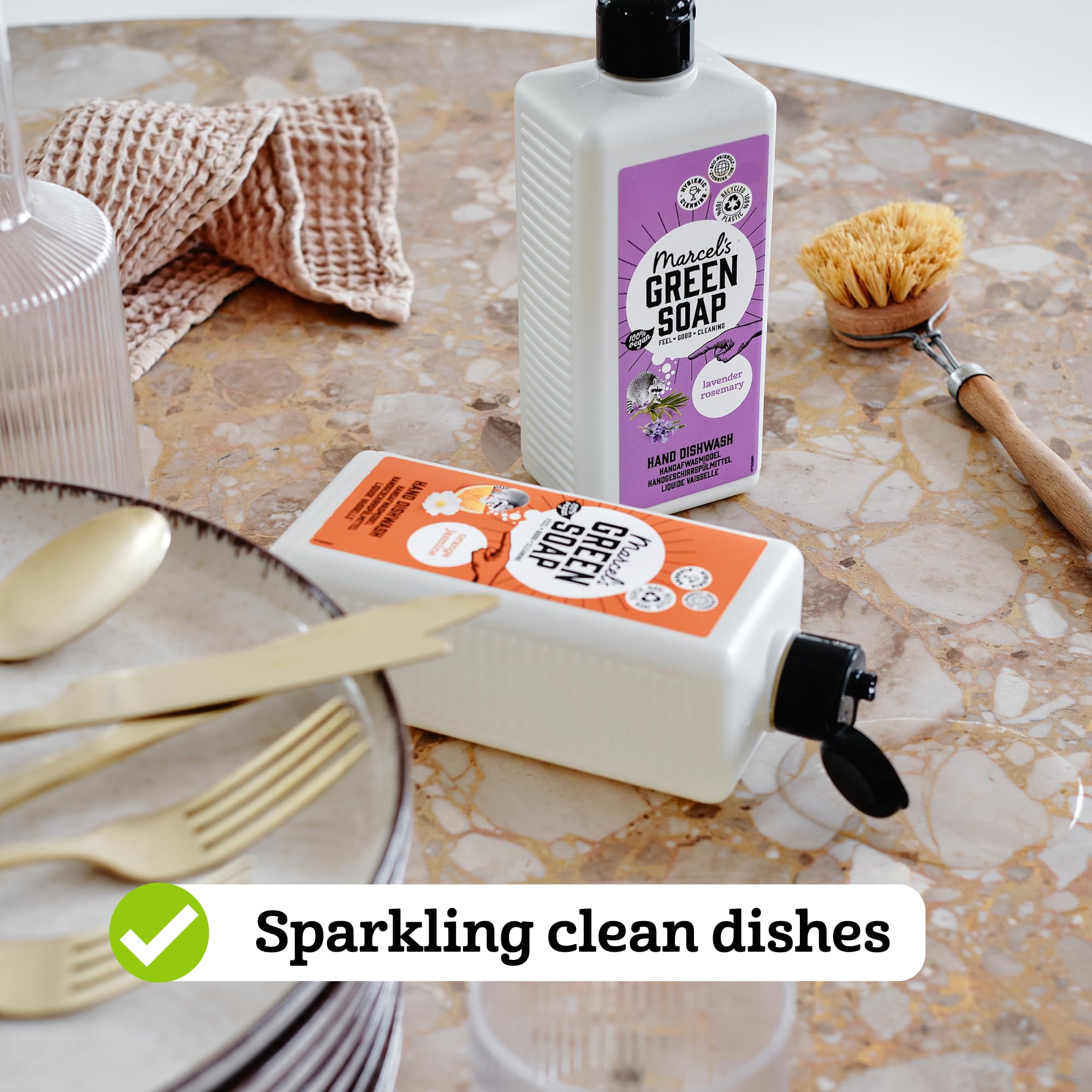 Marcel's Green Soap Washing-Up Liquid - Lavender & Rosemary Scent | 500ml | Biodegradable