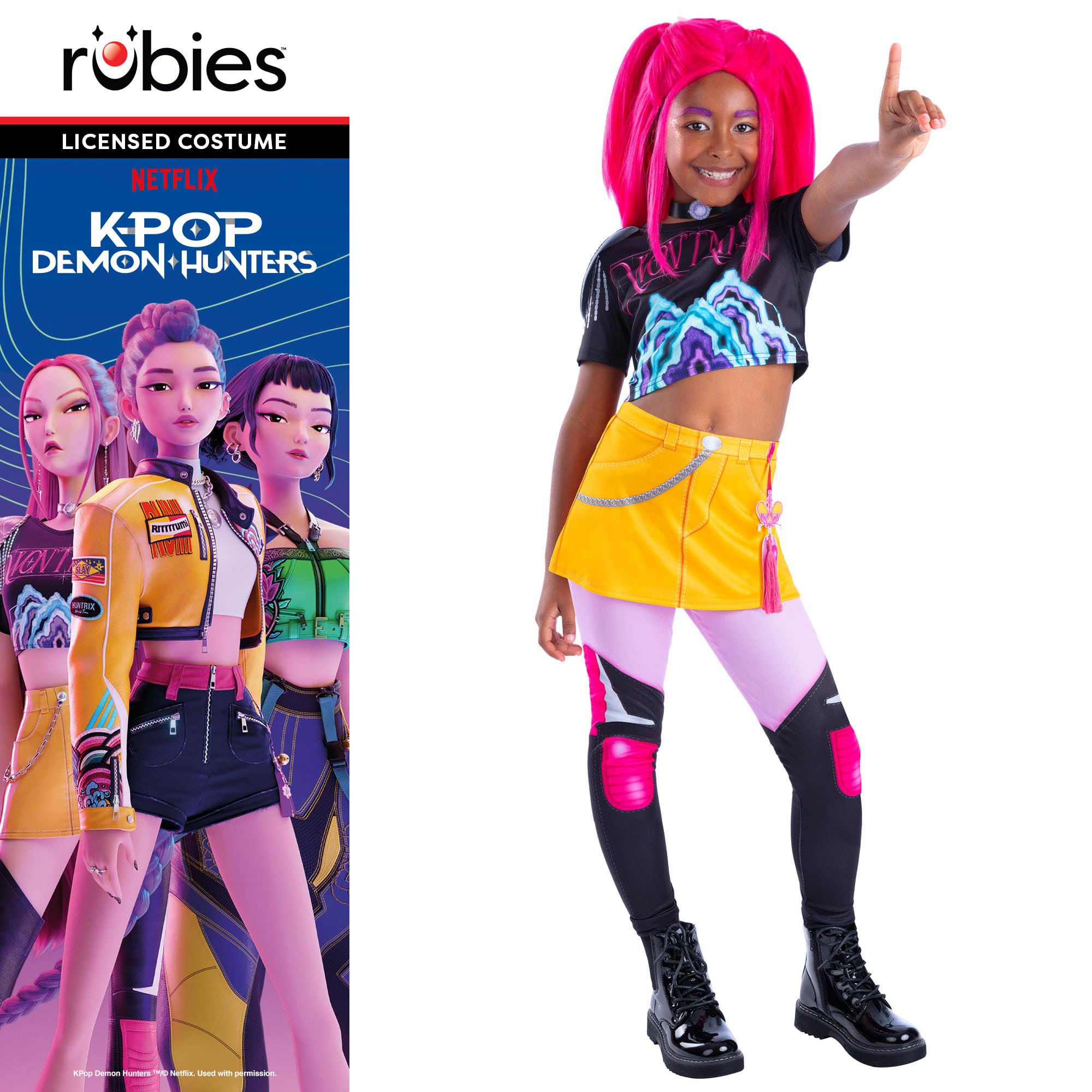 Rubies Official K-Pop Demon Hunters Mira Child Costume | Size 6-7 Years | Polyester 5