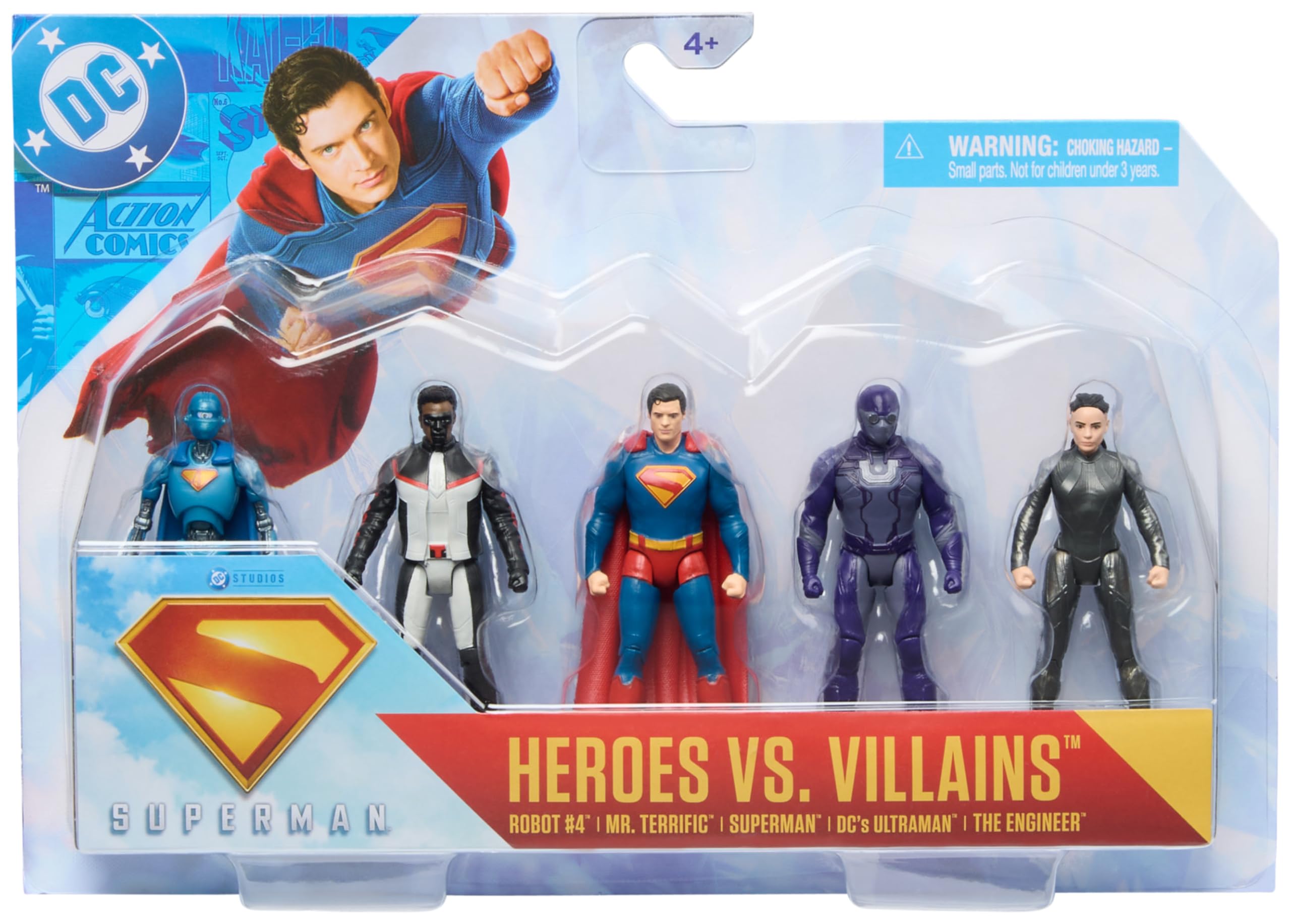 DC Comics Superman Heroes vs. Villains 5-Pack - 7 cm Action Figures for Kids 4-15 1