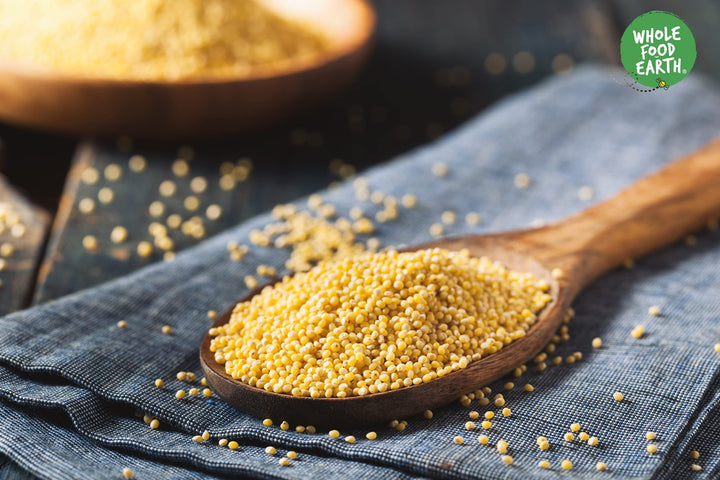 Wholefood Earth Organic Millet Grain – 500g | GMO Free | Vegan | High Fibre