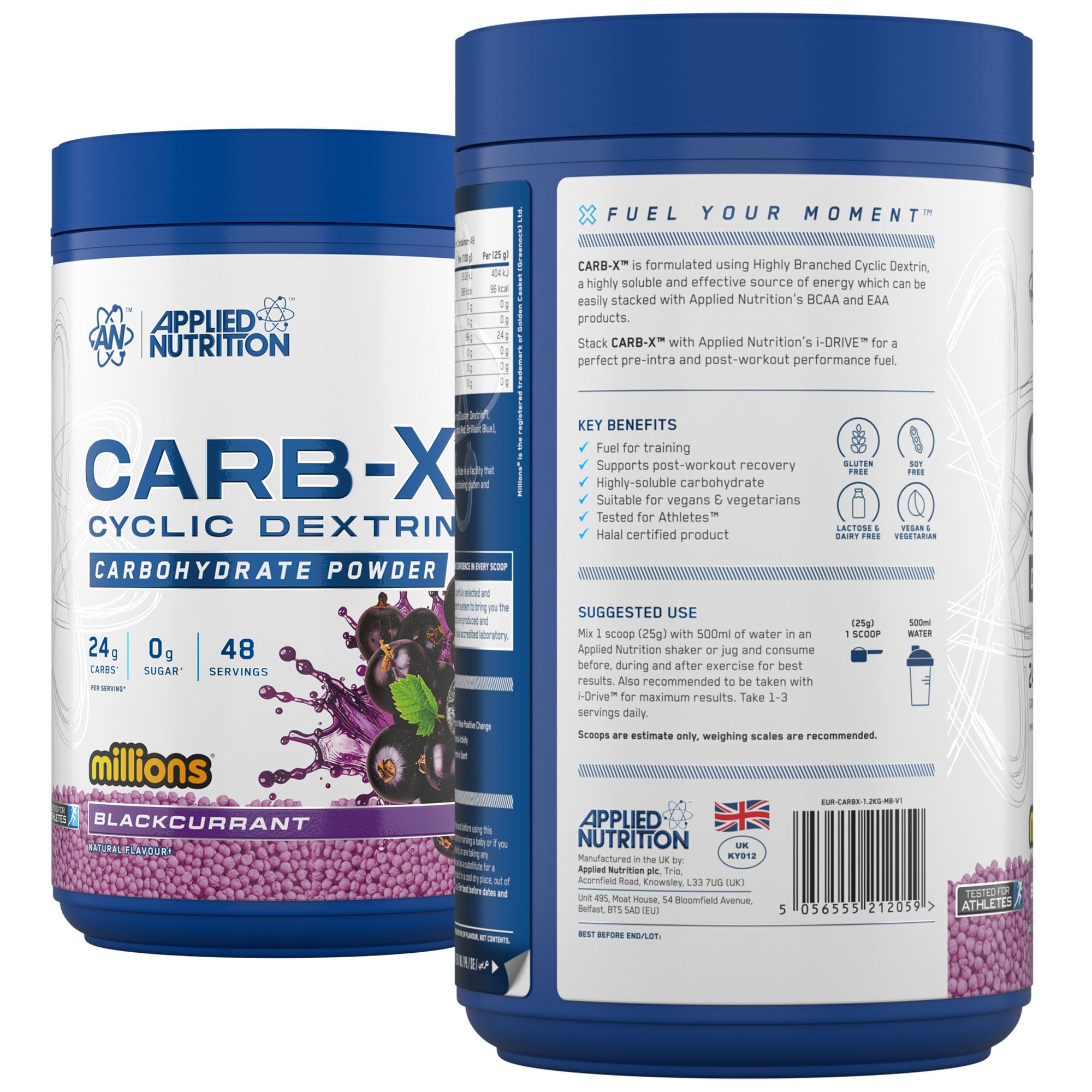 Applied Nutrition Carb X Highly Branched Cyclic Dextrin Powder | 1200g Tub | Vegan & Gluten-Free 8