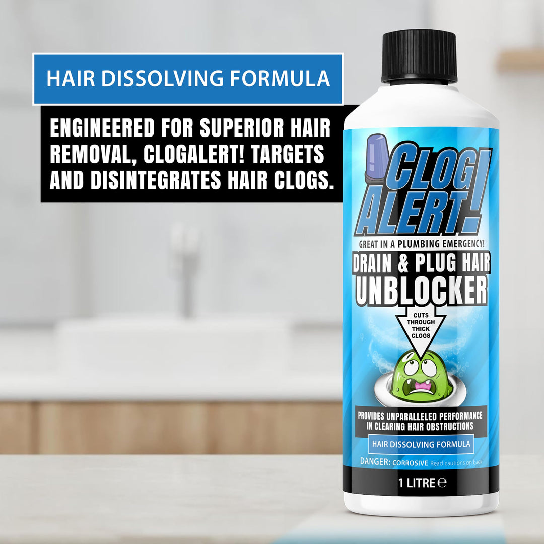 Clog Alert! - FAM1290 Bathroom Drain and Plug Hair Unblocker