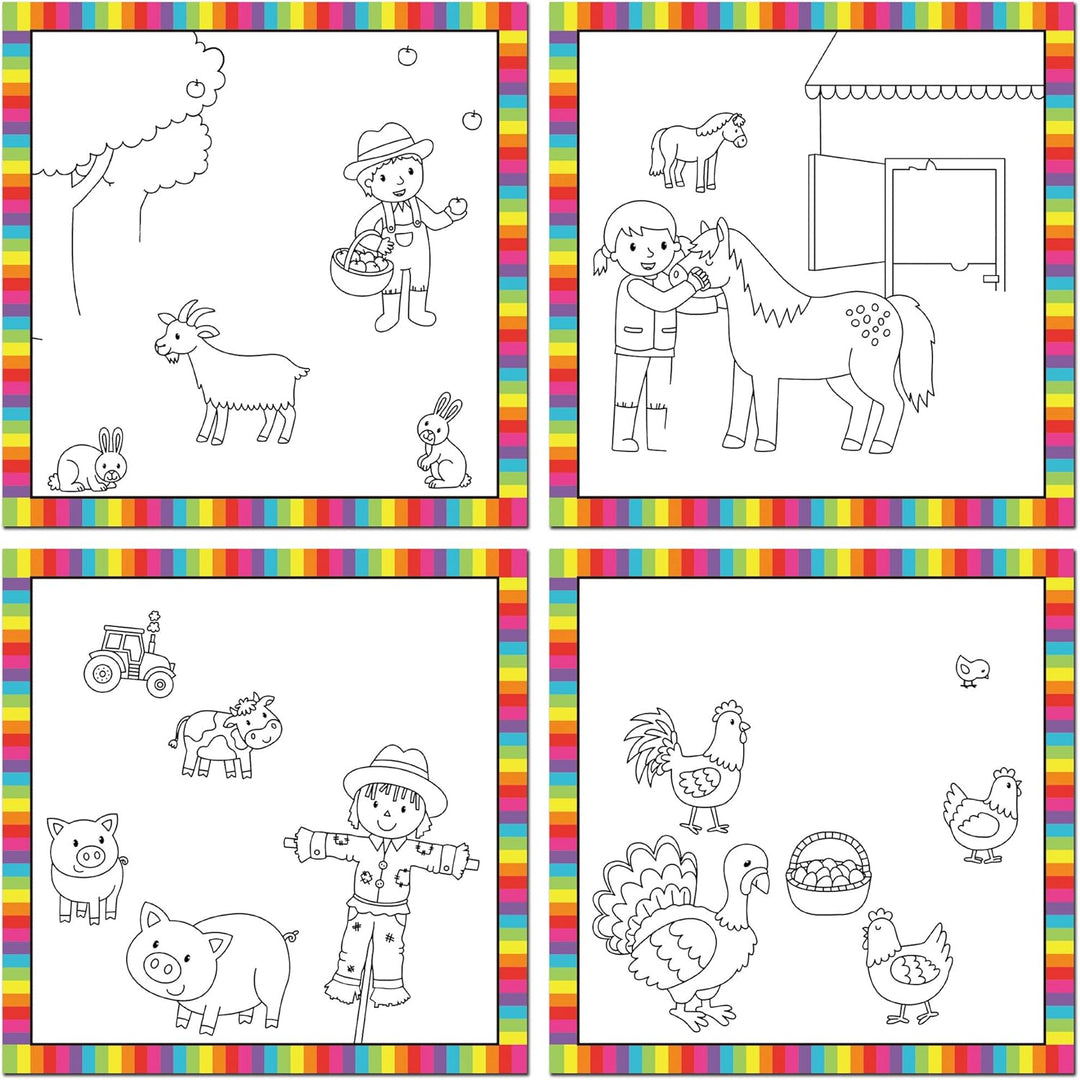 Galt Toys First Water Magic - Baby Farm Animals Reusable Water Colouring Book for Toddlers 18M+