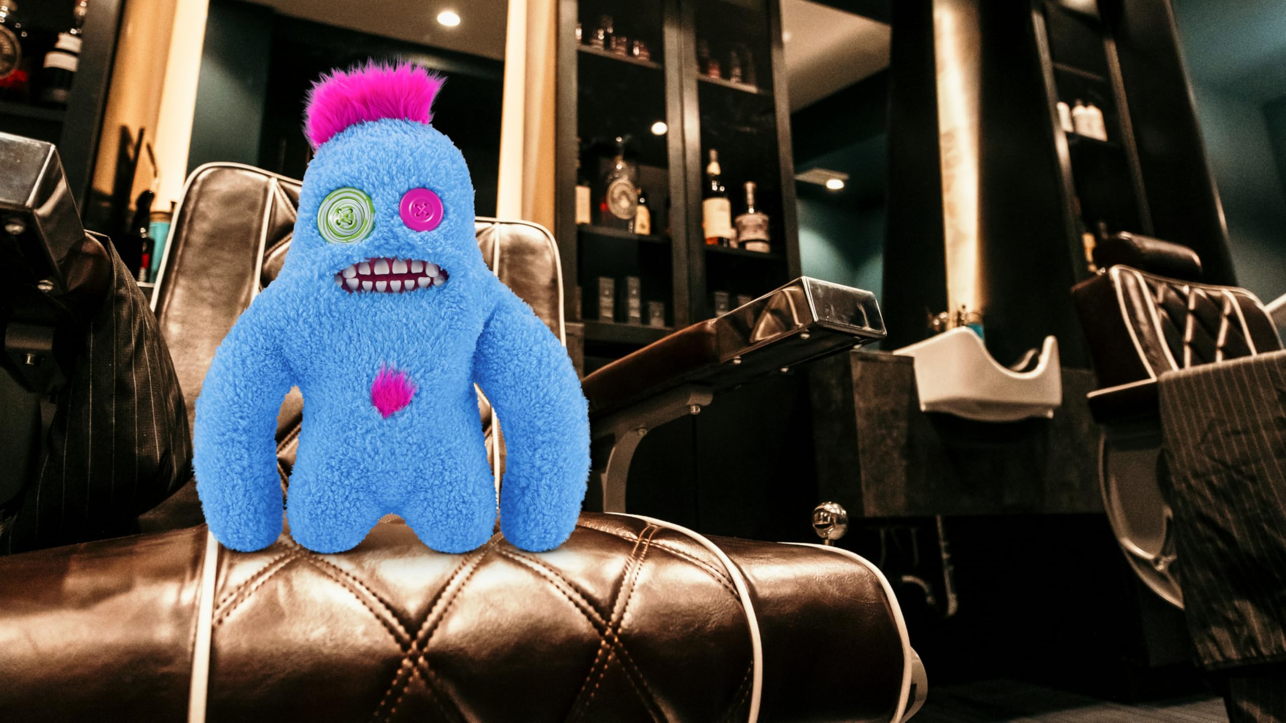 Fuggler Hairy Fuggs 2-Pack - 9-inch Funny Ugly Monster Plush Toys for Kids 4+