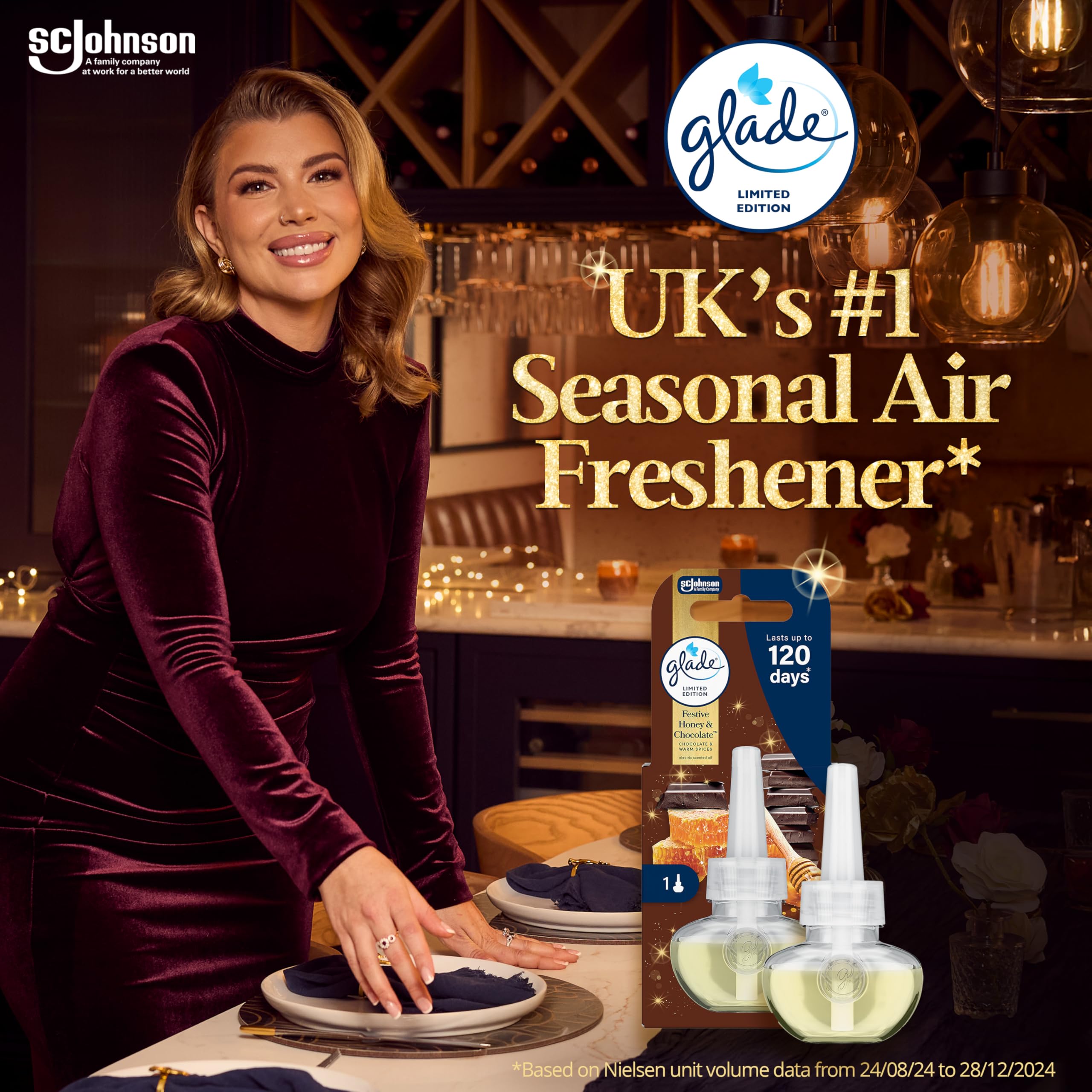 Glade - Pumpkin Spice Latte Plug-In Air Freshener Refill, Electric Scented Oil for Room Fragrance, Pack of 6 (6 x 20ml) 6