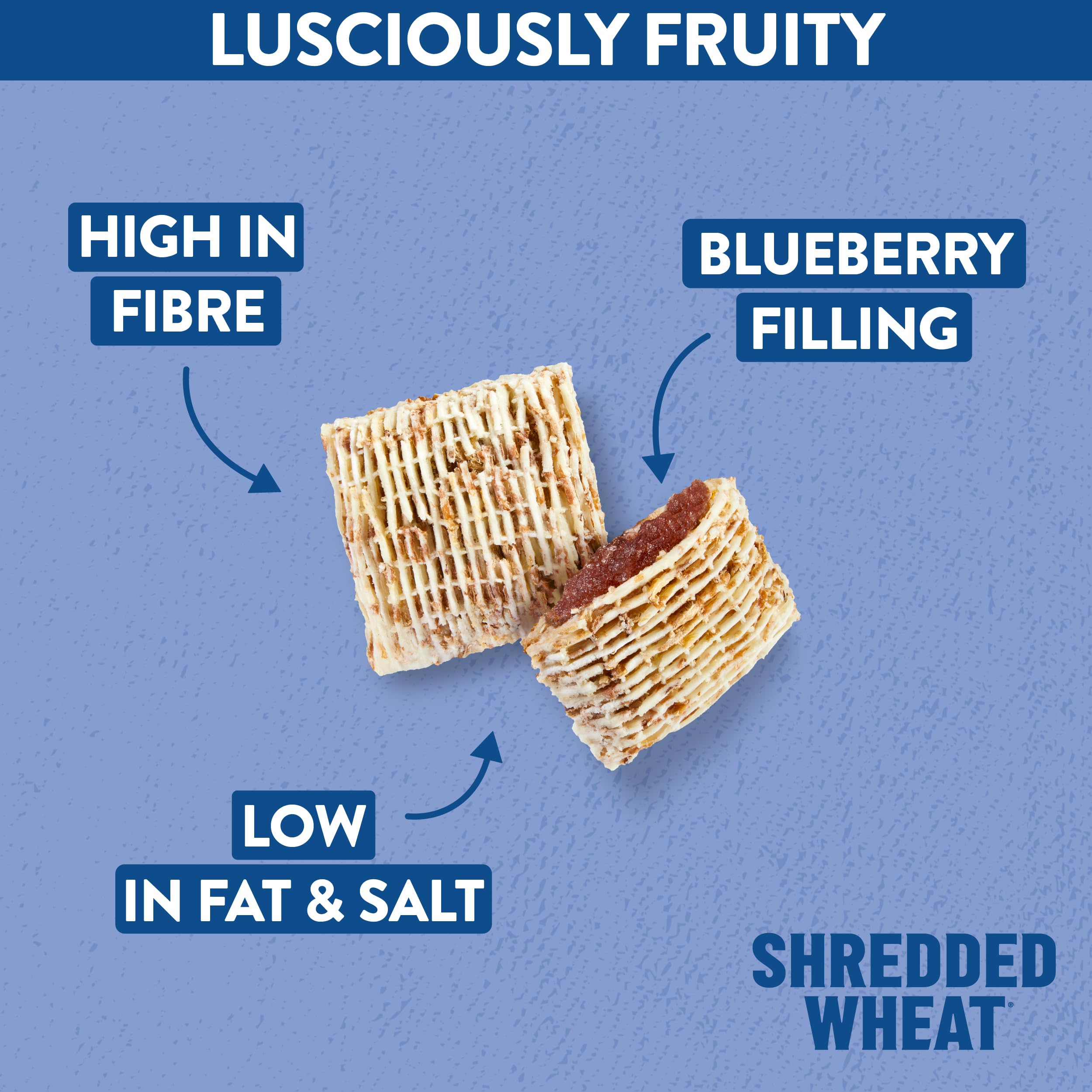 Nestlé Shredded Wheat Bitesize Blueberry Wheats Cereal, 450g 2