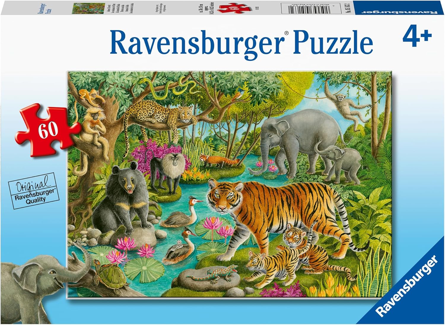 Ravensburger Animals of India 60 Piece Jigsaw Puzzle for Kids 4 Years Up 1