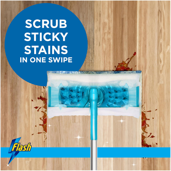 Flash Speedmop Floor Cleaner Starter Kit with Wet Refills – 1 Mop + 6 Cloths
