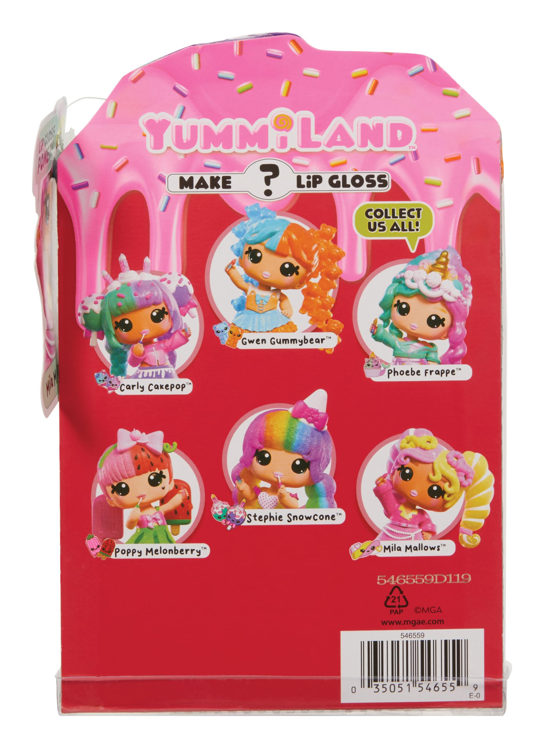 Yummiland Mila Mallows Lip Gloss Doll - Mystery Color Change Series, Ages 4+ 14