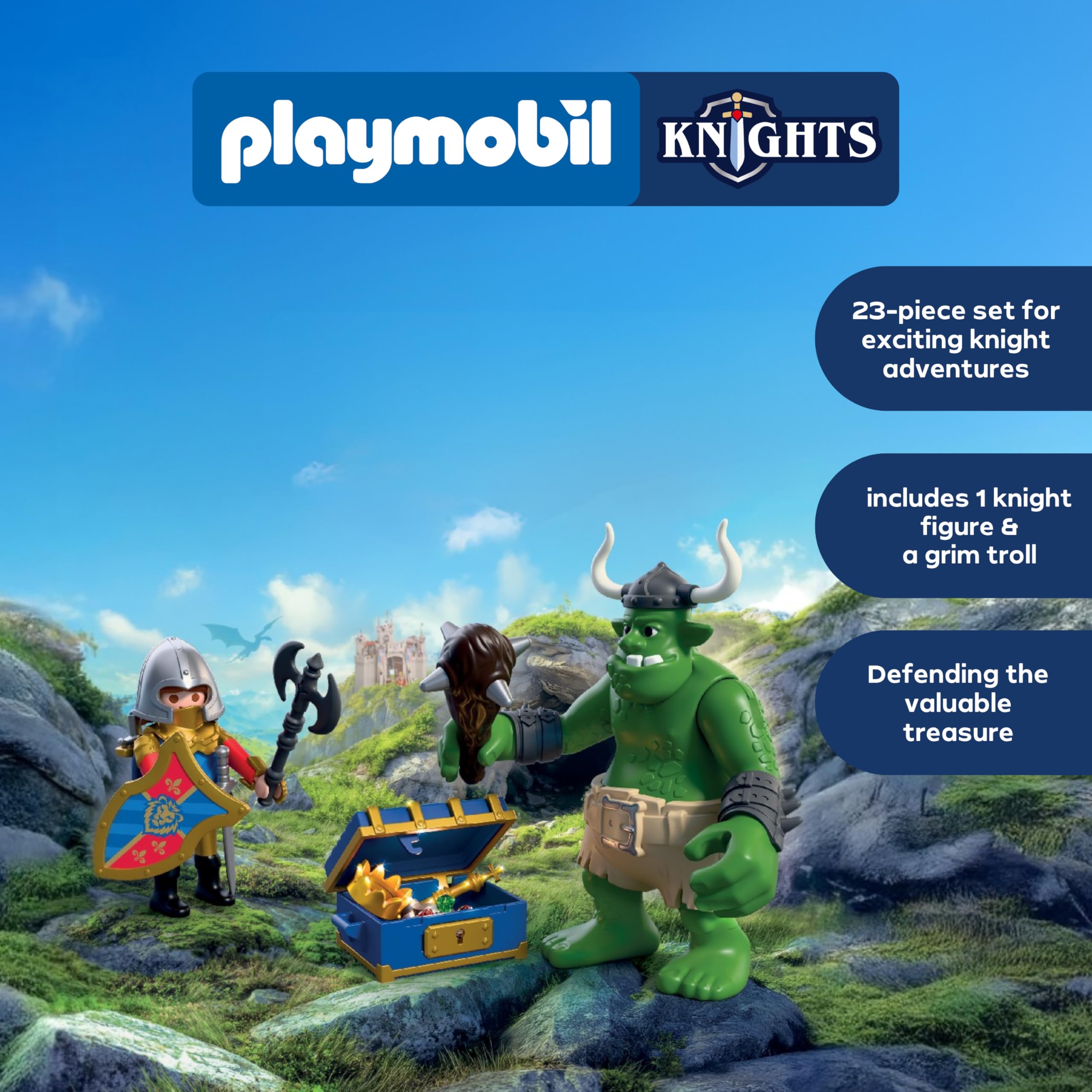 Playmobil Troll with Lion Knight Treasure | Figure Set | Model 72116 3