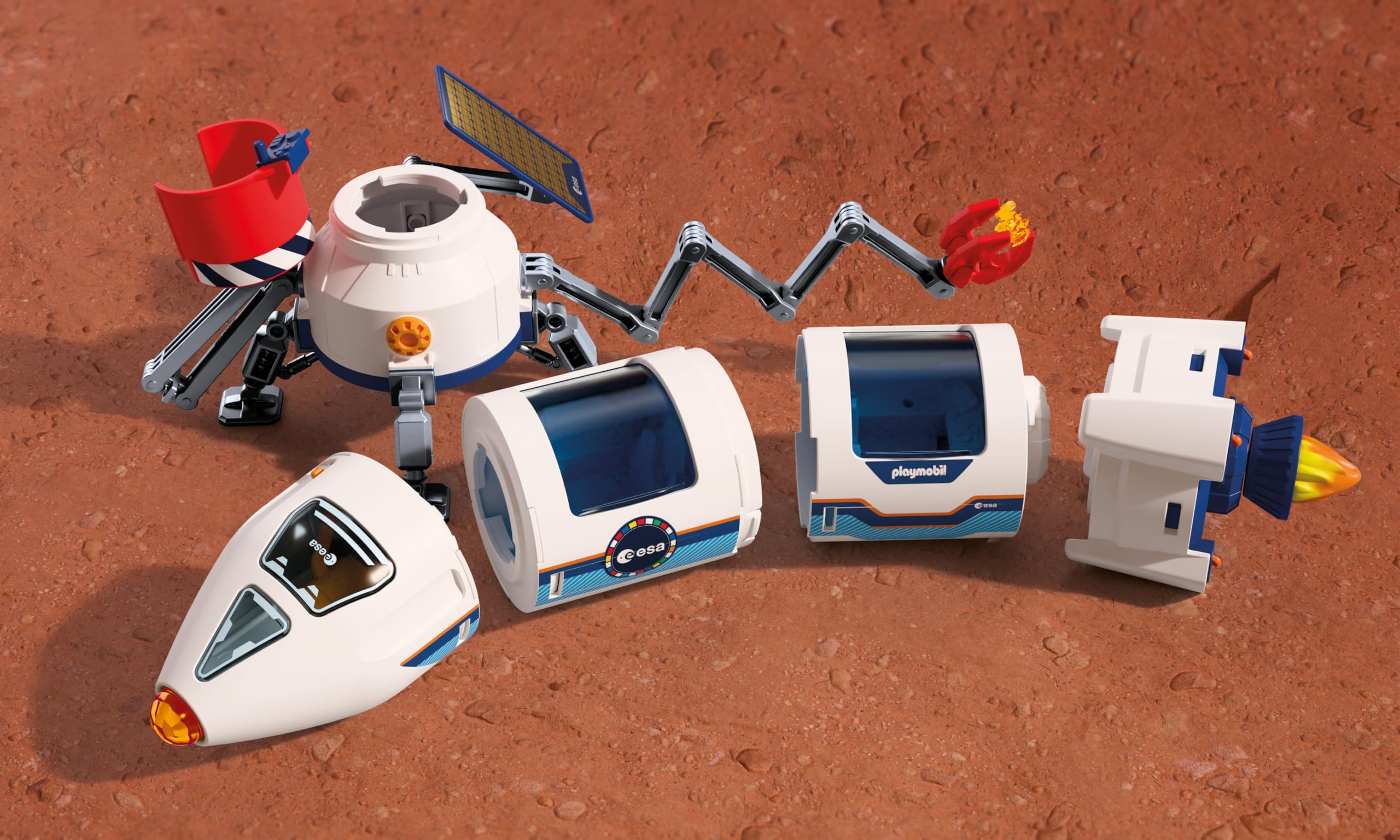 Playmobil Space ESA Mars Research Rocket Playset | Modular Rocket | Ages 4+ | 71 Pieces 3