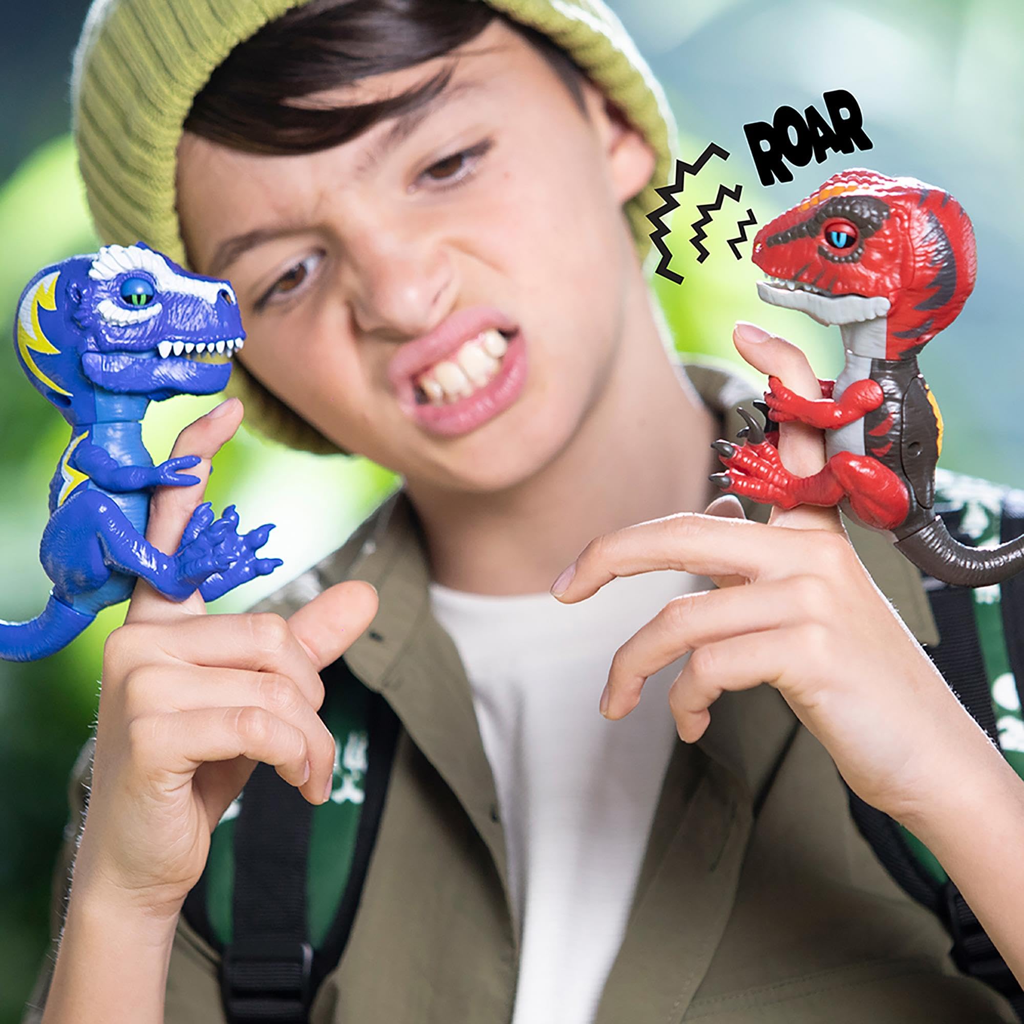 Untamed Roaring Dinos Interactive Raptor - Slash (Red), 40+ Sounds & Reactions, Ages 5+ 9