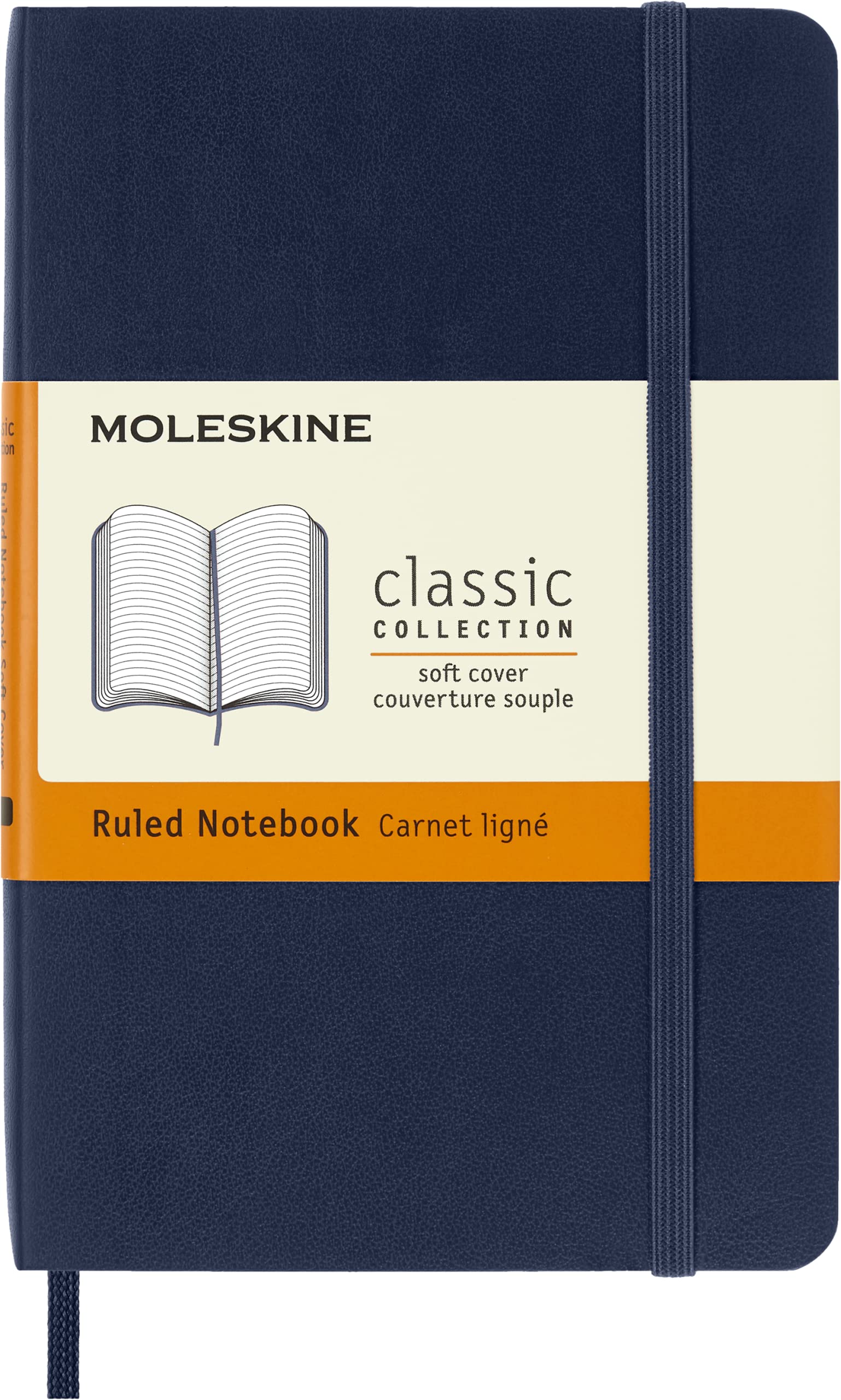 Moleskine Classic Notebook - Ruled Pages, Soft Cover, Pocket Size (9x14 cm) | 192 Pages