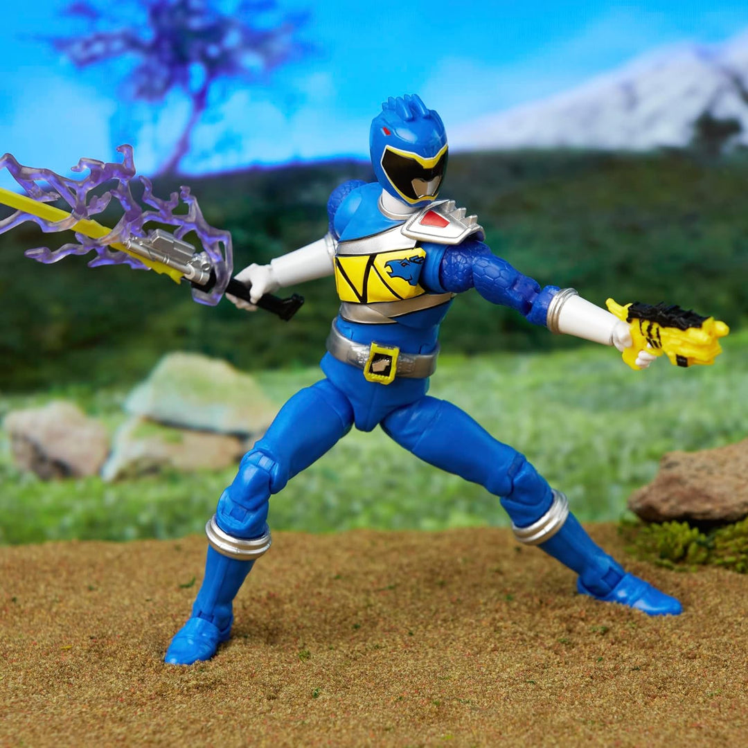 Power Rangers Lightning Collection Dino Charge Blue Ranger 6” Action Figure - Premium Articulation for Ages 4+