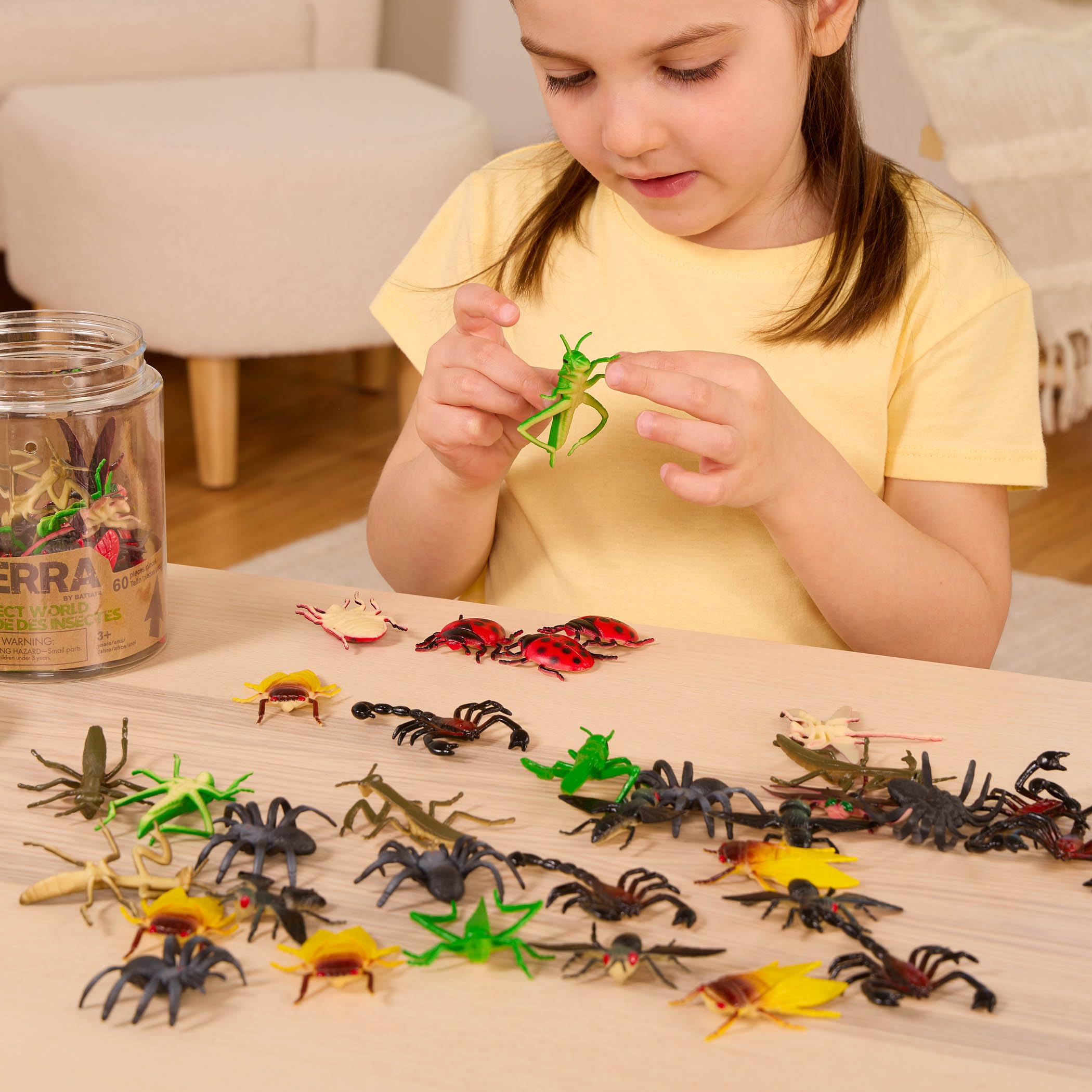 Terra by Battat Insect World - 60pc Miniature Plastic Bug Figurines | Realistic Animal Toys for Ages 3+ 3