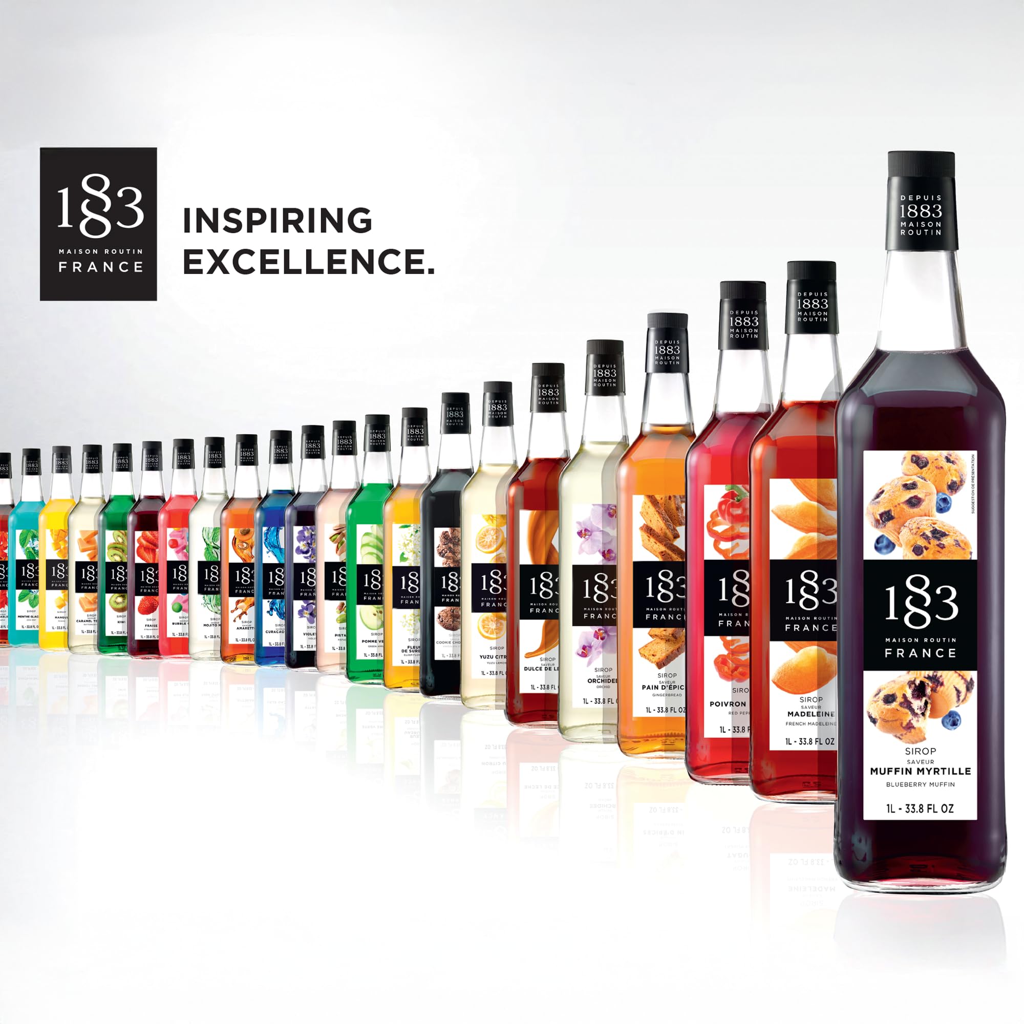 1940 MAISON ROUTIN Premium Syrup Gift Set - Vanilla, Caramel & Roasted Hazelnut | 750 ml 7