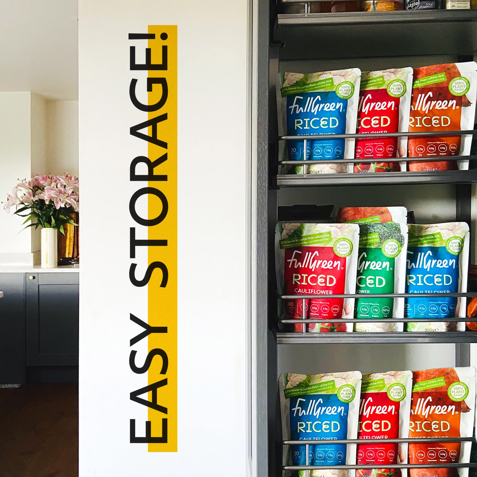 Fullgreen - Cauliflower Rice with Tomato, Garlic & Herbs - Low-Carb Rice Alternative 8