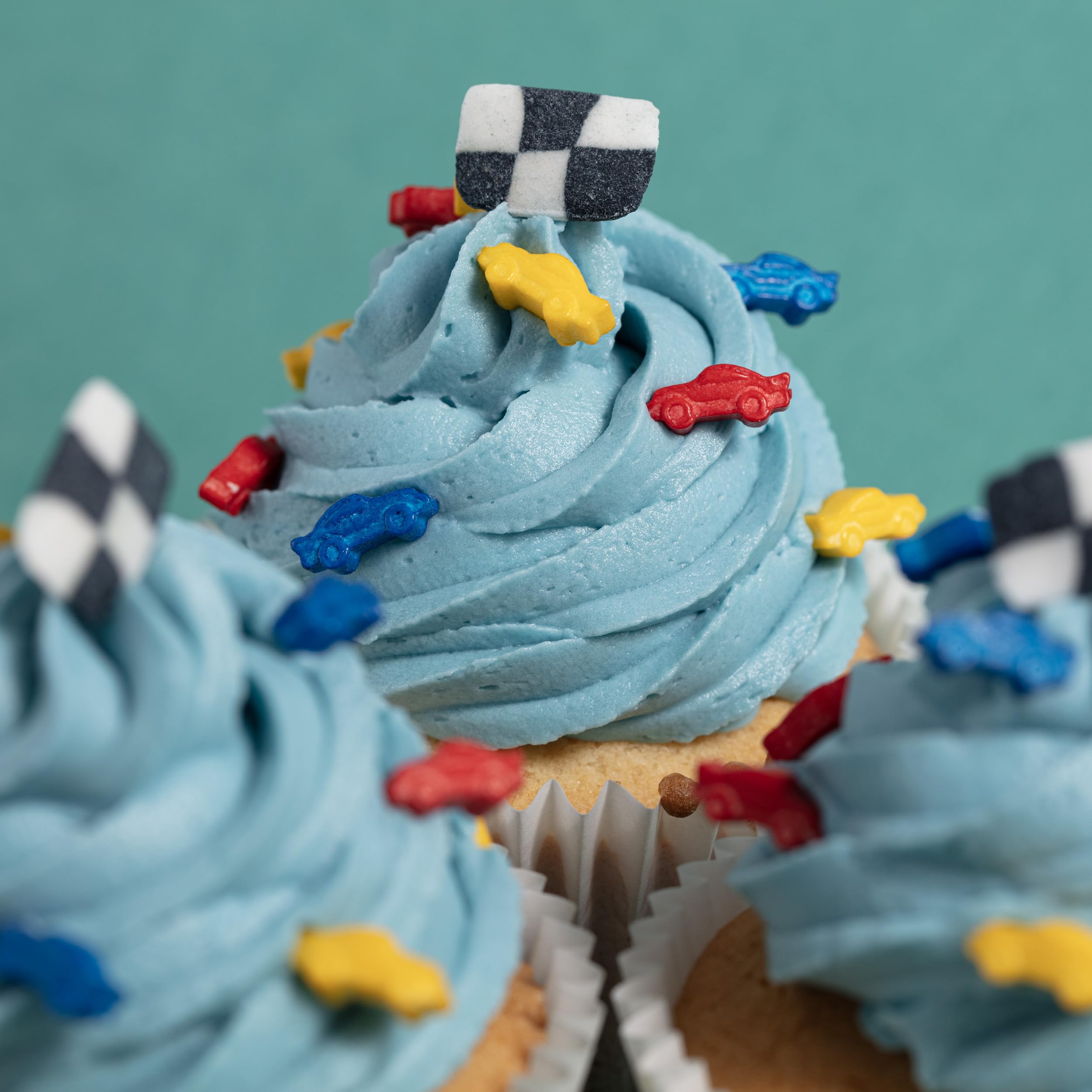 PME Cake Racing Cars Sprinkle Charms - Edible Decoration | 25g (0.9oz) 2