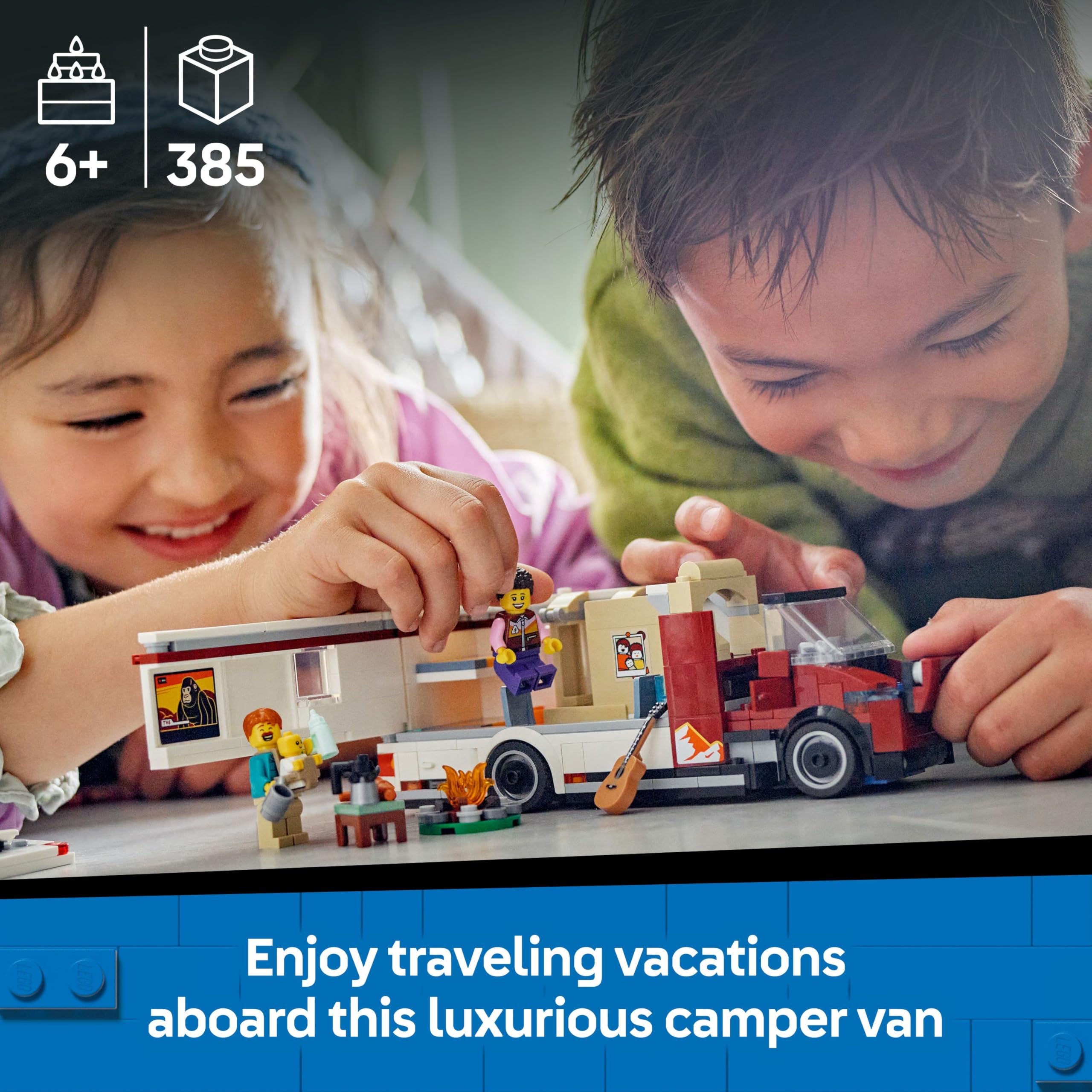 LEGO City Holiday Adventure Camper Van Toy Set 60454 | Ages 6+ | 2025 Release 2