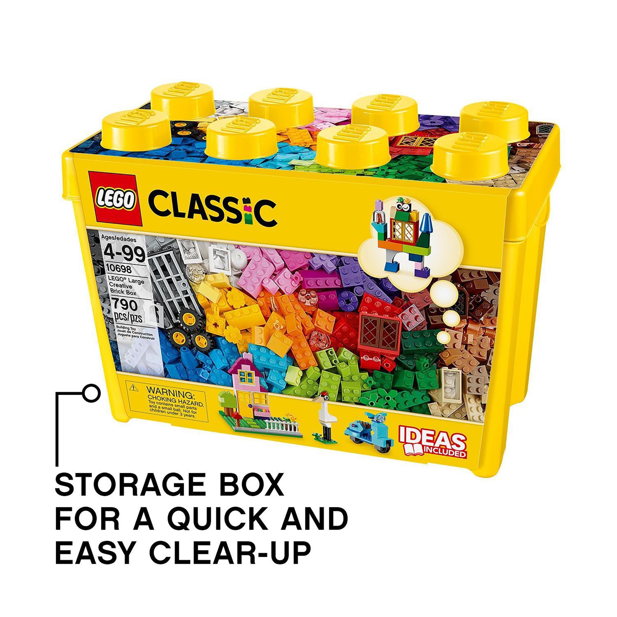 LEGO Classic Large Creative Brick Storage Box Set 10698 | 790 Pieces | Ages 4+ 6