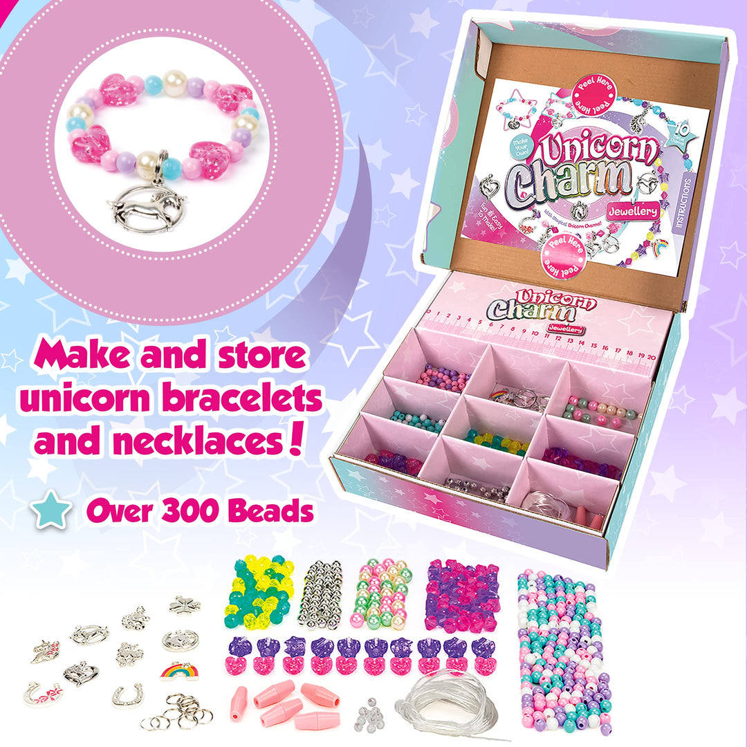 Craftbox CB806 Juego de bisutería de unicornio, mixto.