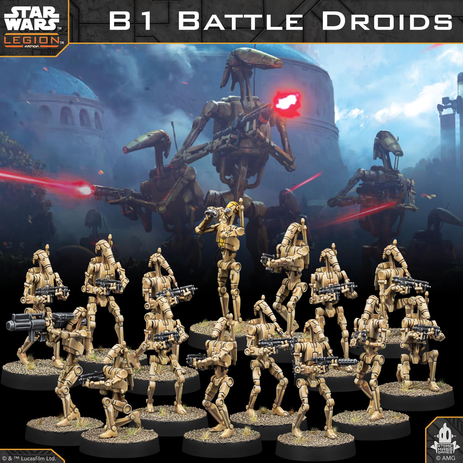 Asmodee Star Wars: Legion B1 Battle Droids Miniature Board Game Expansion 5