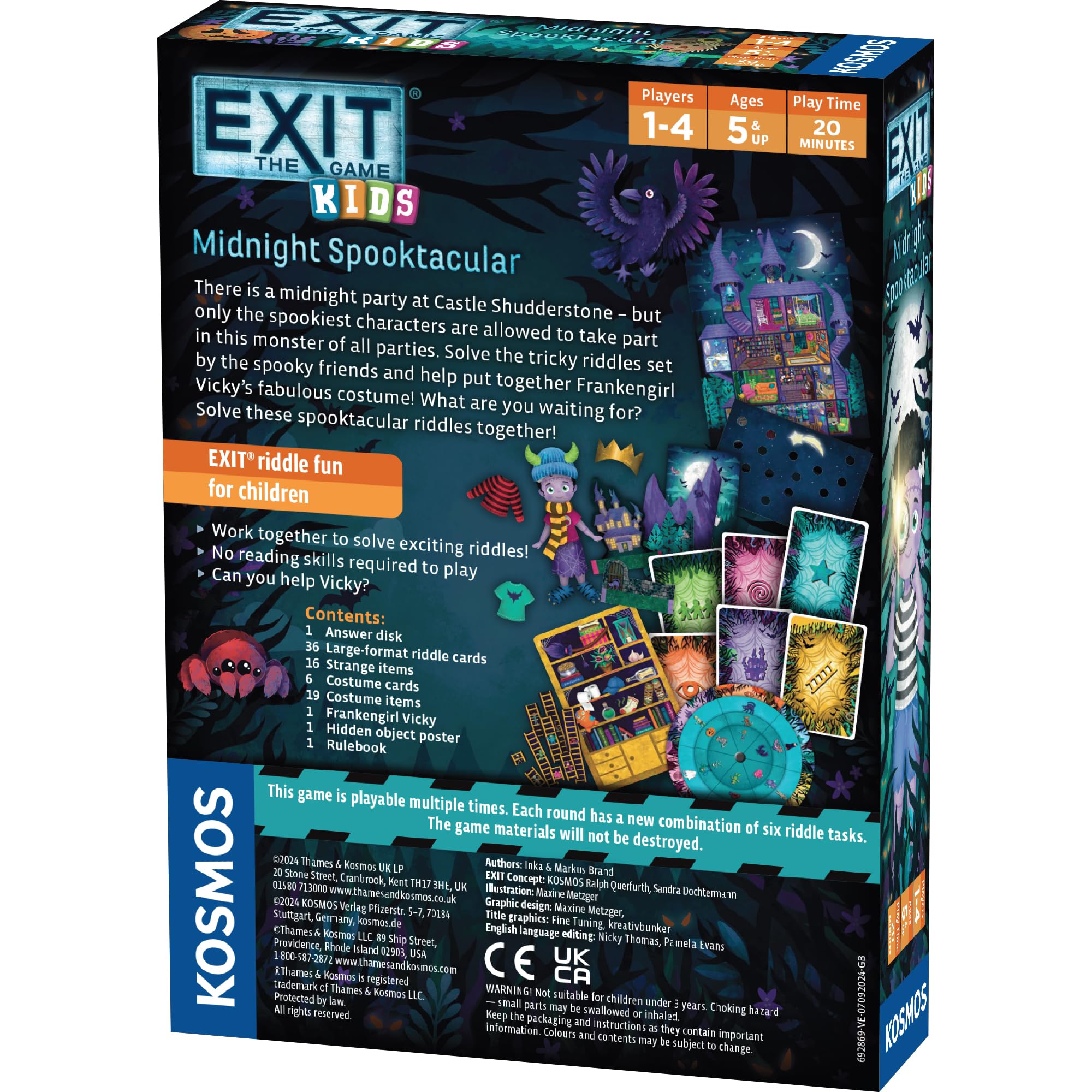 Thames & Kosmos EXIT Kids – Midnight Spooktacular Card Game 2