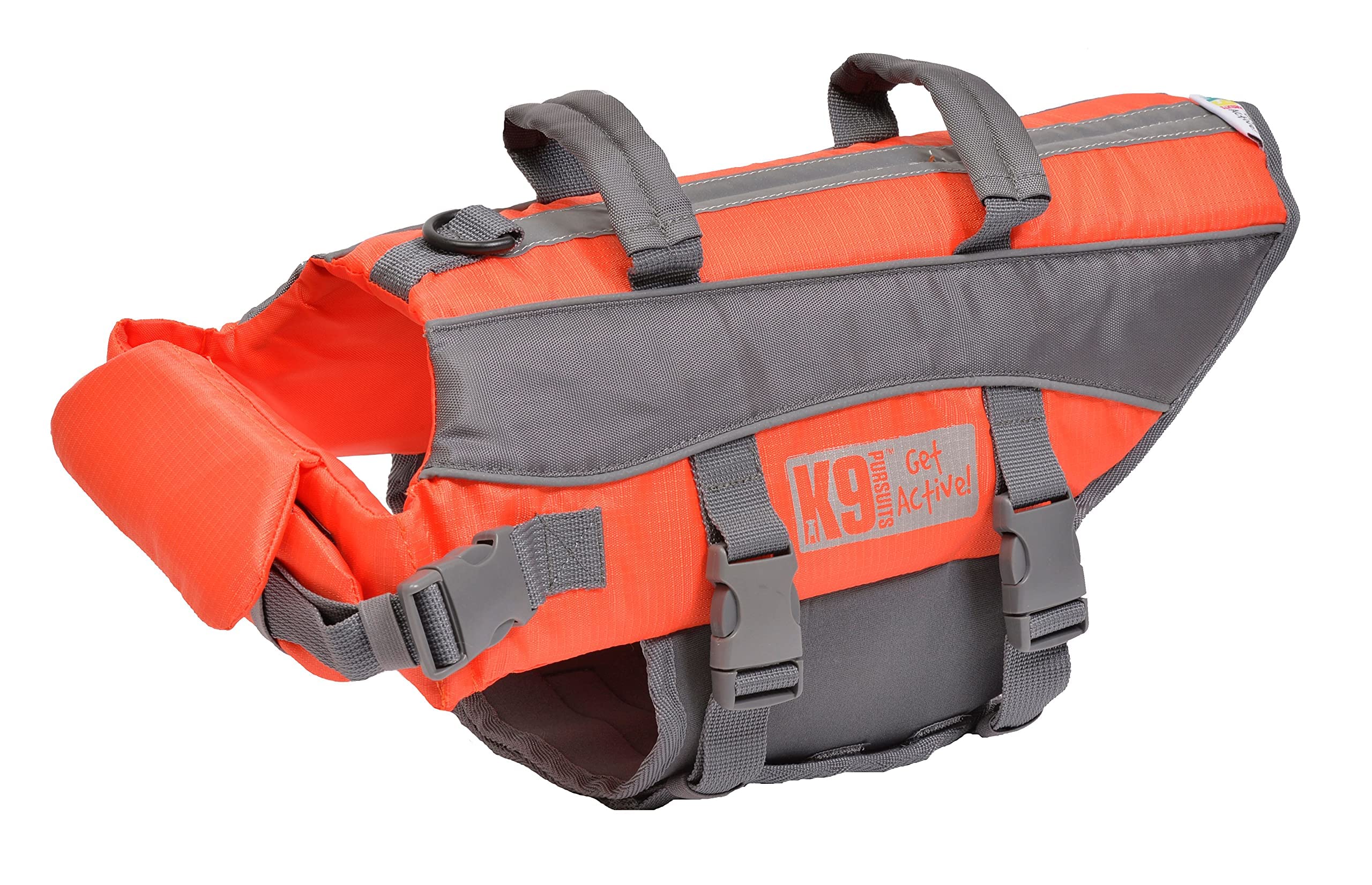 K9 Pursuits High Visibility Life Jacket - Orange, Small | Fits 7-14 kg Dogs | Neoprene 1