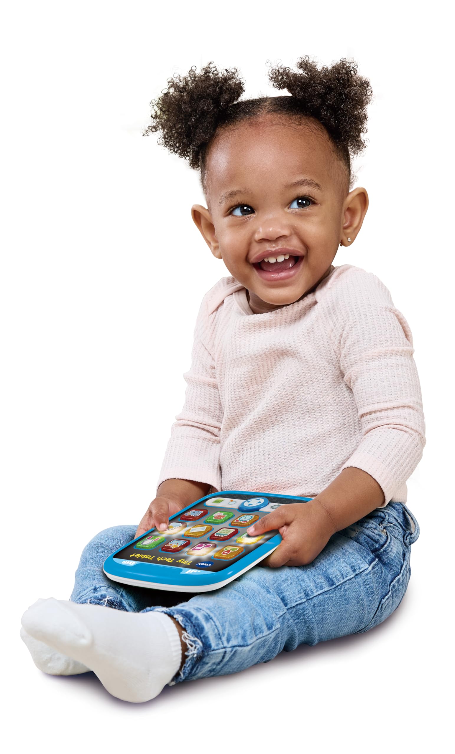 VTech Tiny Tech Tablet Educational Toy with Light Up Buttons and Animal Voices 4
