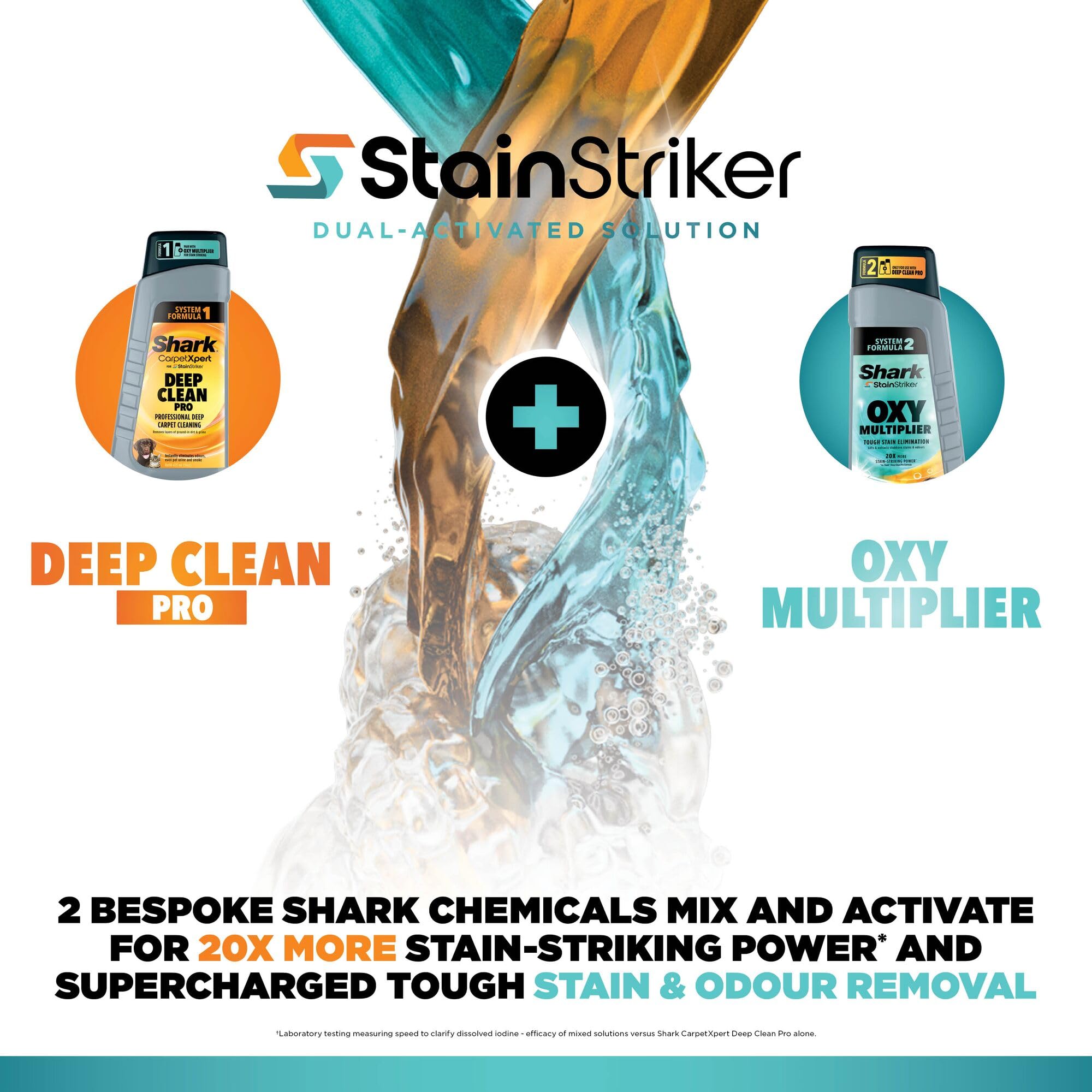 Shark StainStriker Cleaning Solution Bundle - Oxy Multiplier & Deep Clean Pro Formulas | 946ml 4