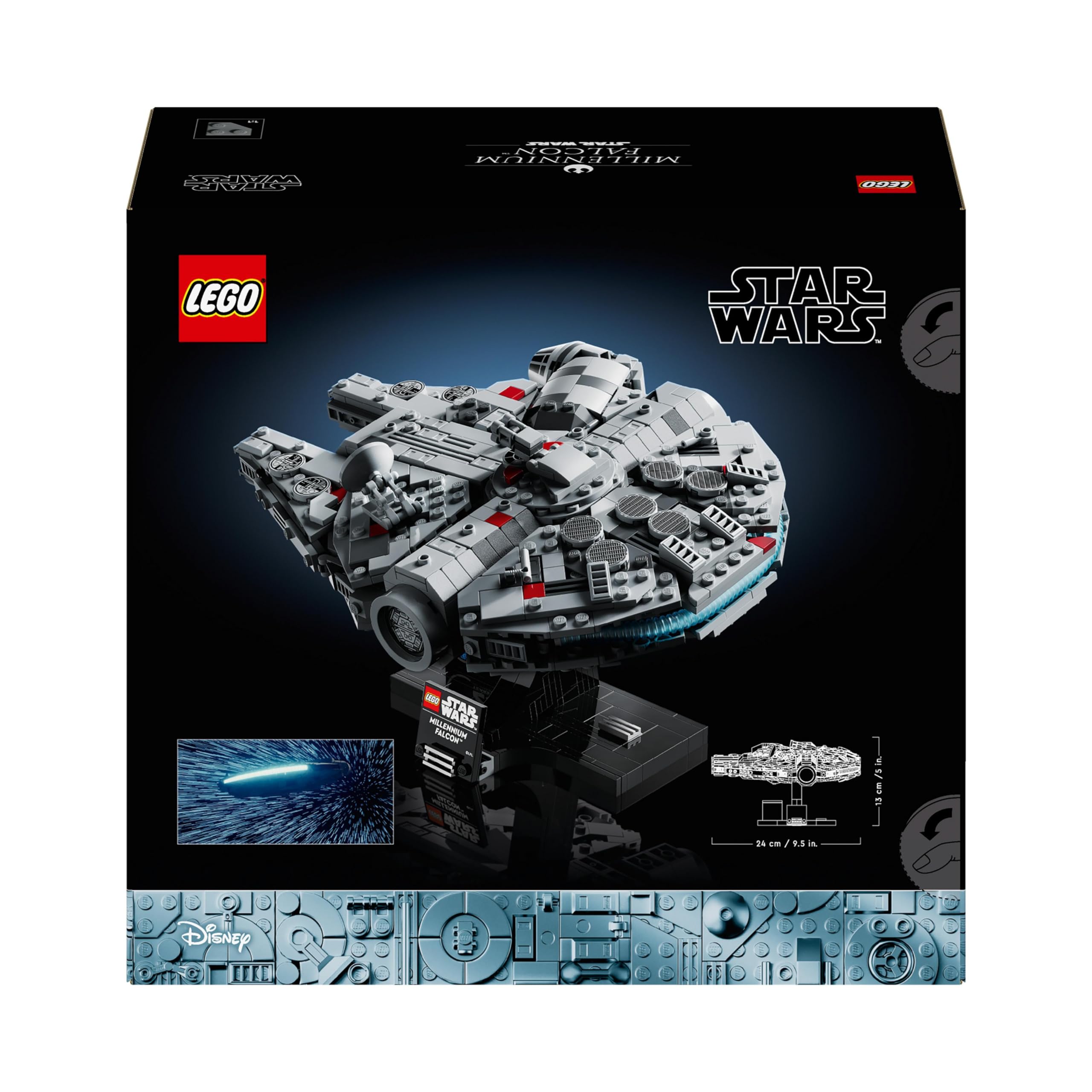 LEGO 75375 Millennium Falcon Model Building Set - Collectible Star Wars Vehicle for Adults 8