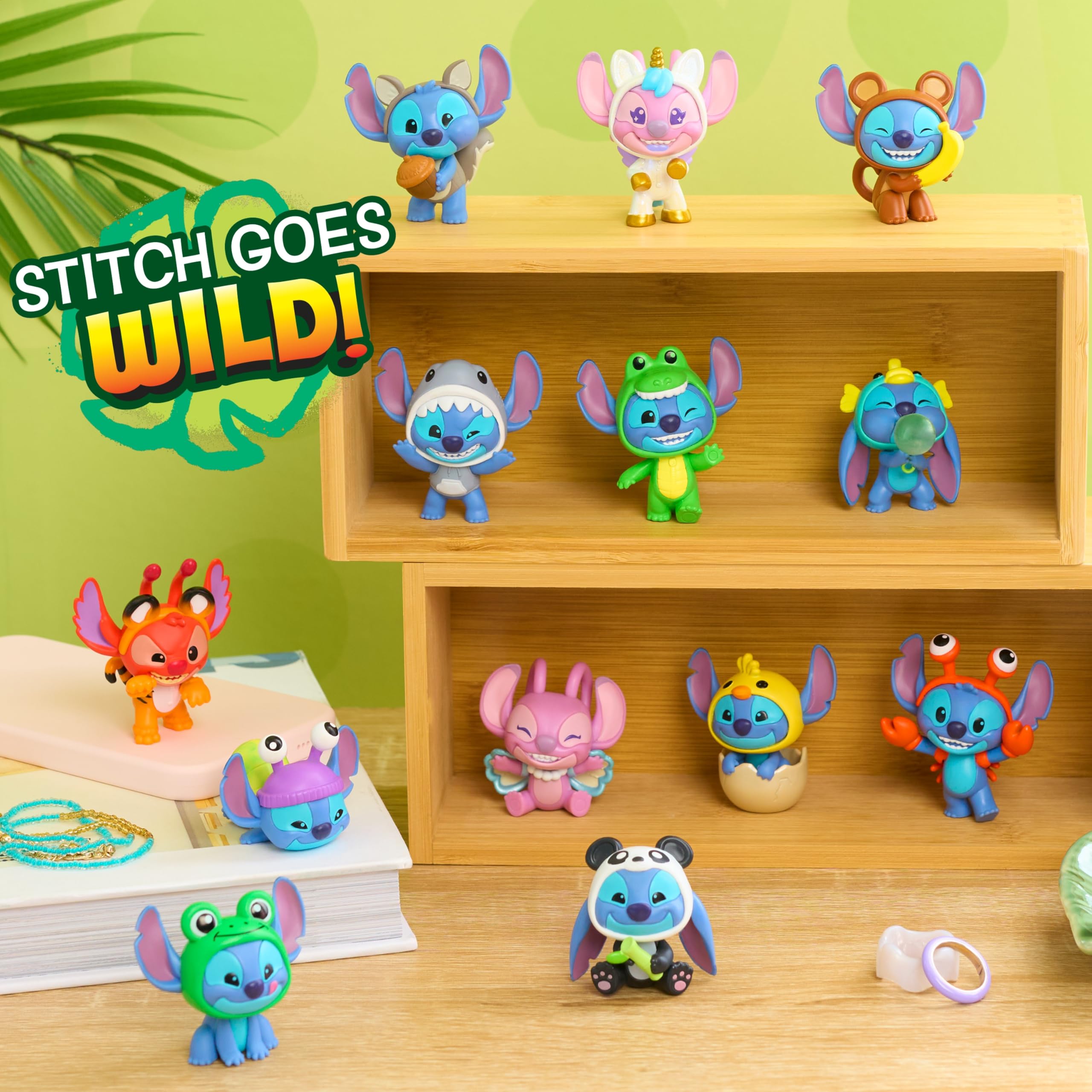 Disney Stitch Goes Wild Collectible Mini Figure Blind Capsule Toy for Ages 3+ | 5 cm Collectible