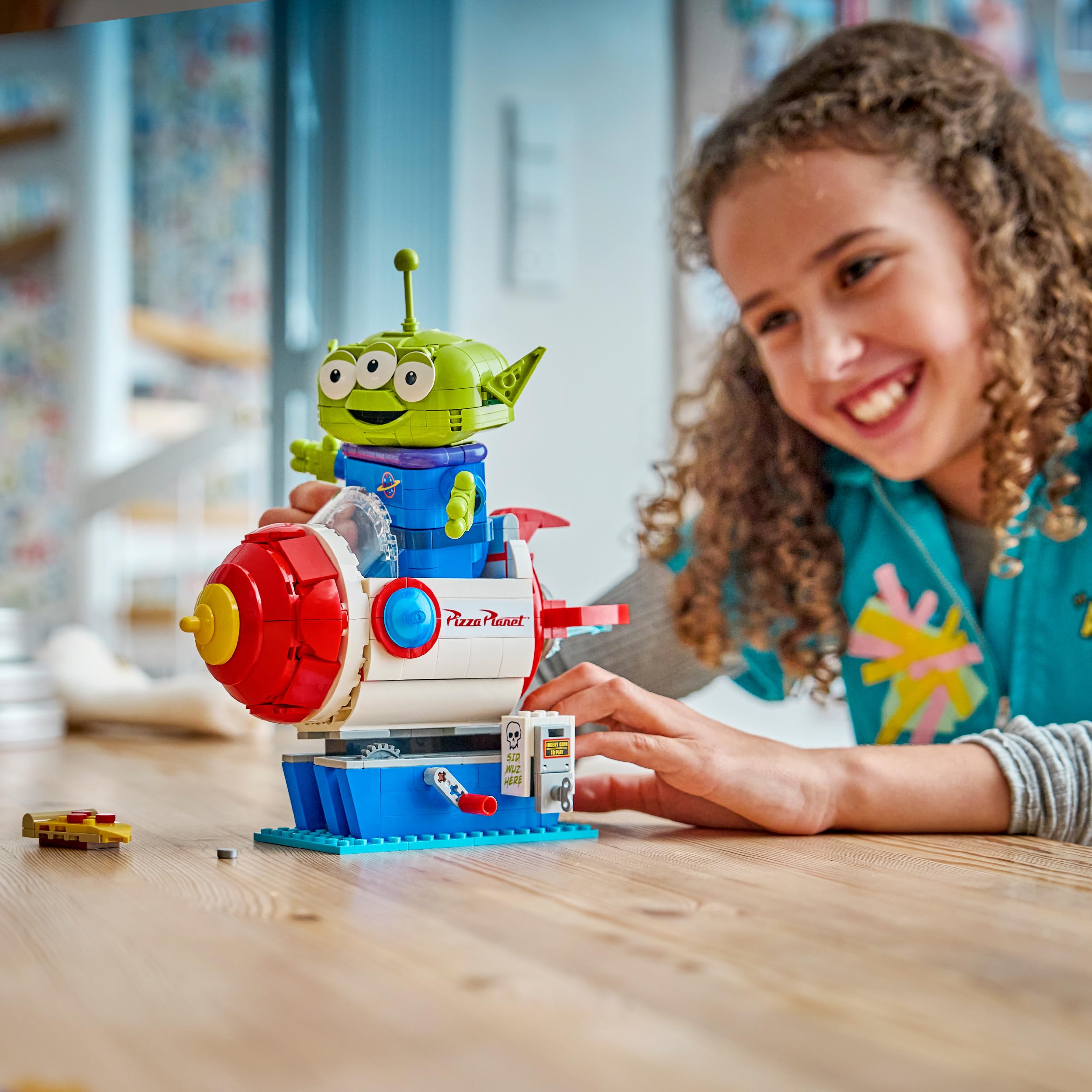LEGO Disney Pixar Toy Story Alien with Pizza Planet Rocket Ride Building Set 43307 for Ages 9+ 6