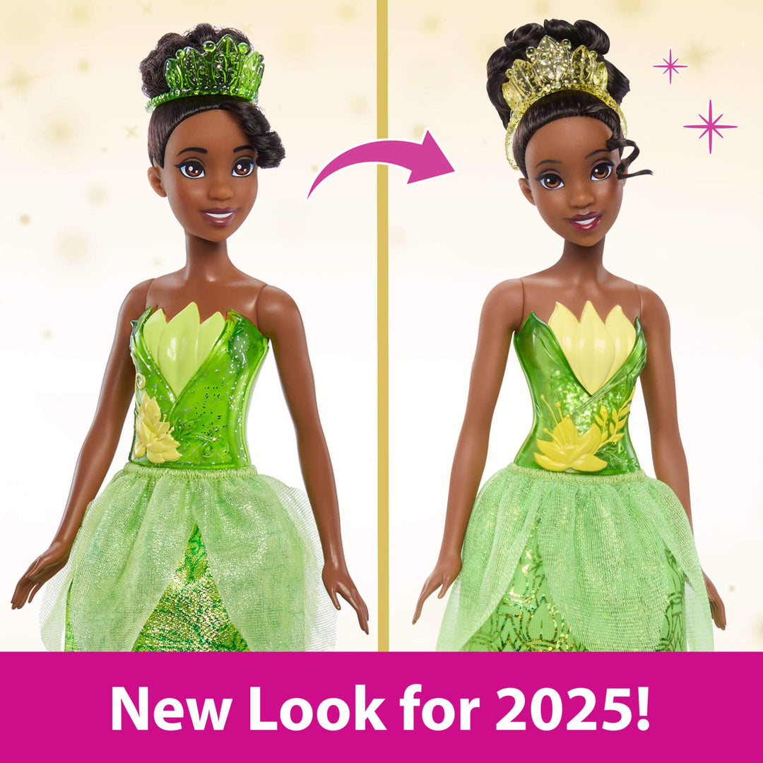 Disney Princess Tiana Posable Fashion Doll - Sparkling Movie-Inspired Outfit, Ages 3+