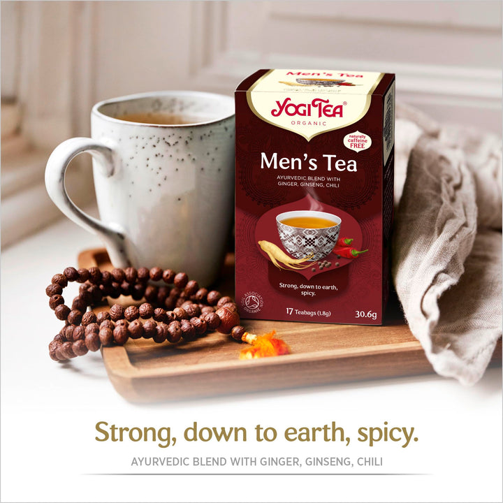 YOGI TEA - Men's Tea Organic Spice and Herbal Tea Caffeine Free 102 Bags