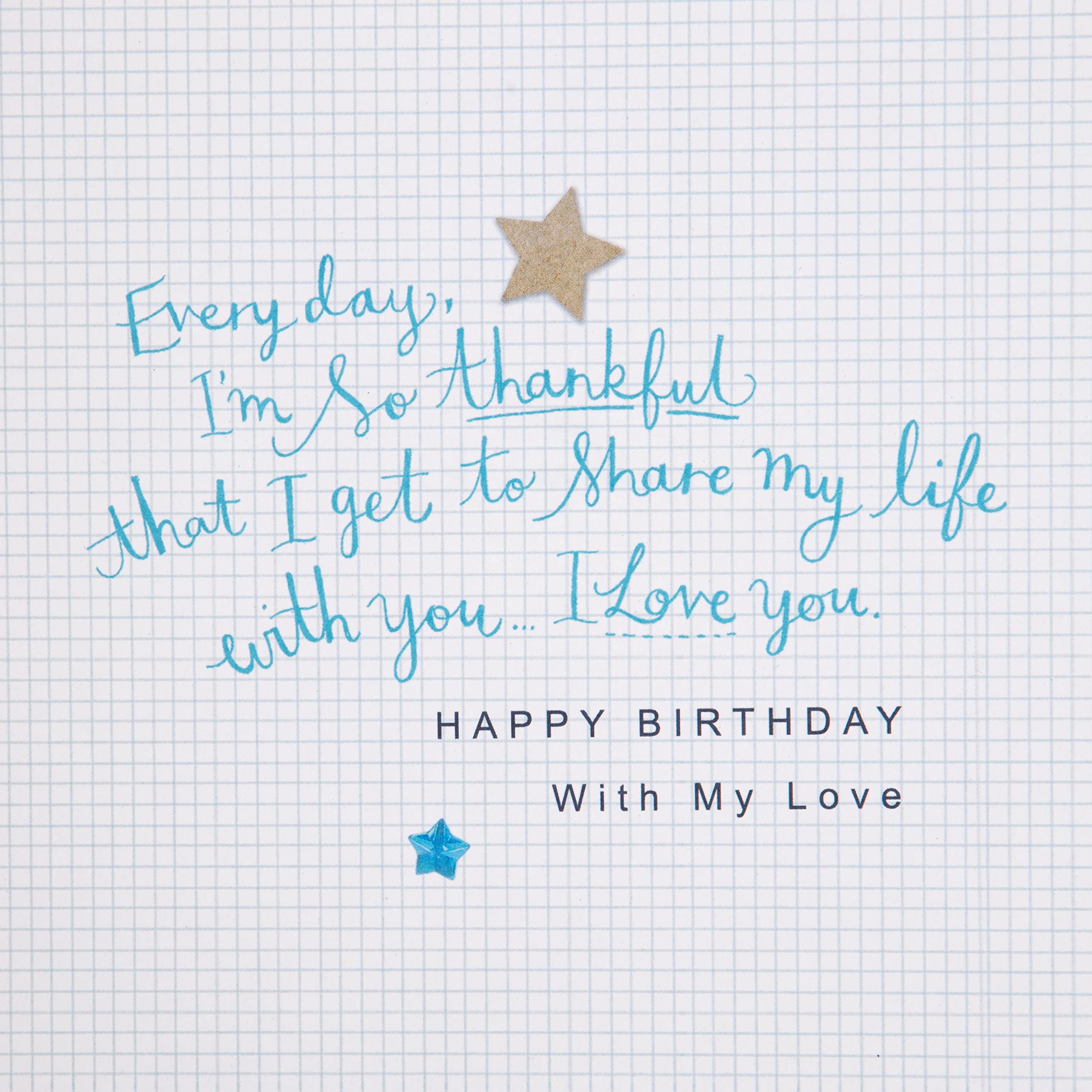 Hallmark Husband Birthday Card with Die Cut & Foil Details | 22.8 cm x 15.9 cm 6