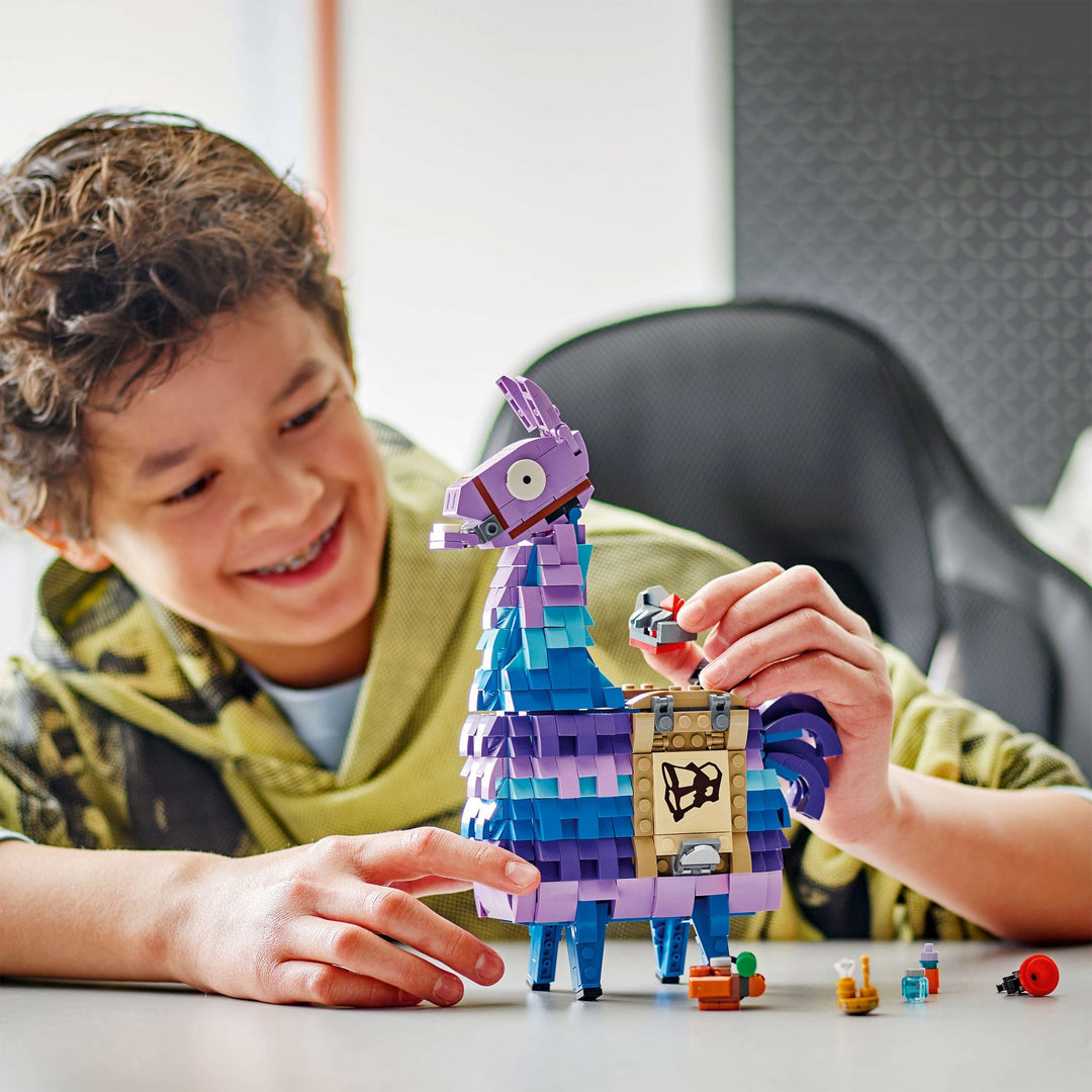 LEGO Fortnite Supply Llama 77071 - Building Set with Movable Head & Gaming Accessories