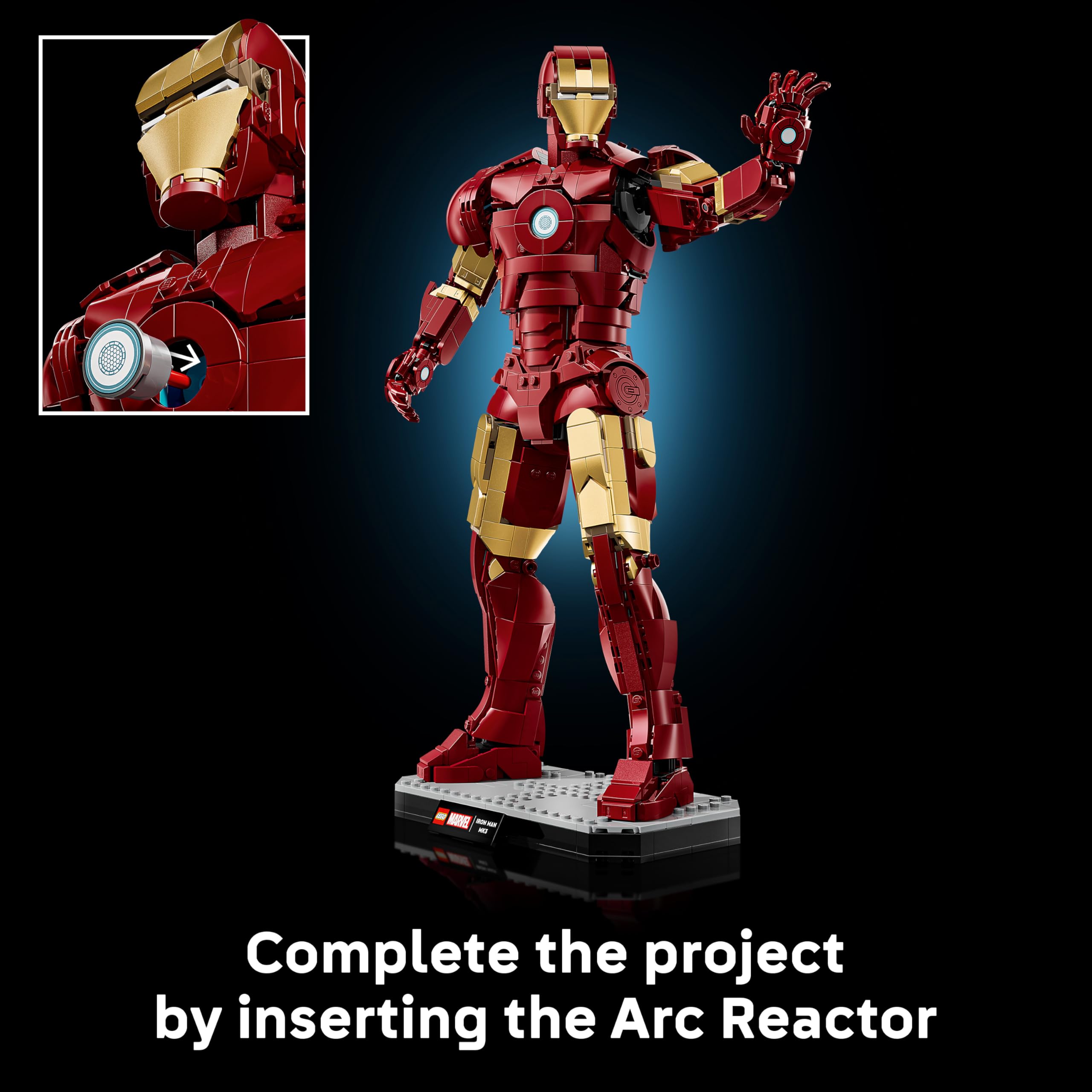 LEGO Marvel Iron Man Mark 3 Collectors' Edition Figure 76344 | 1,297 Pieces | Ages 18+ 6