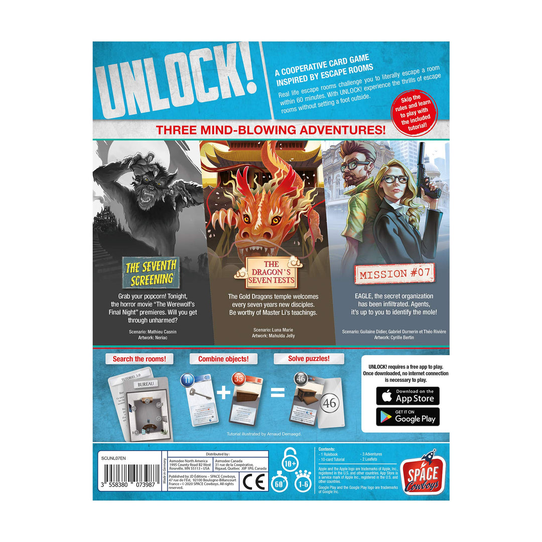 Space Cowboys Unlock! Epic Adventures Escape Room Card Game