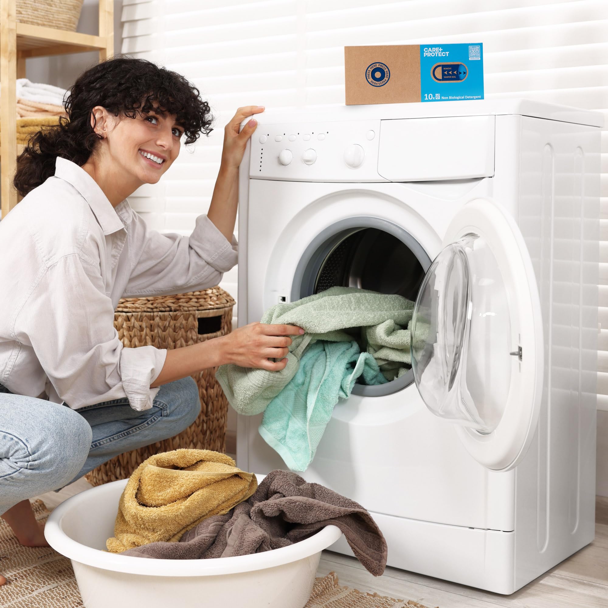 CARE + PROTECT - Premium Laundry Detergent Capsules 3-in-1 Non-Bio 4