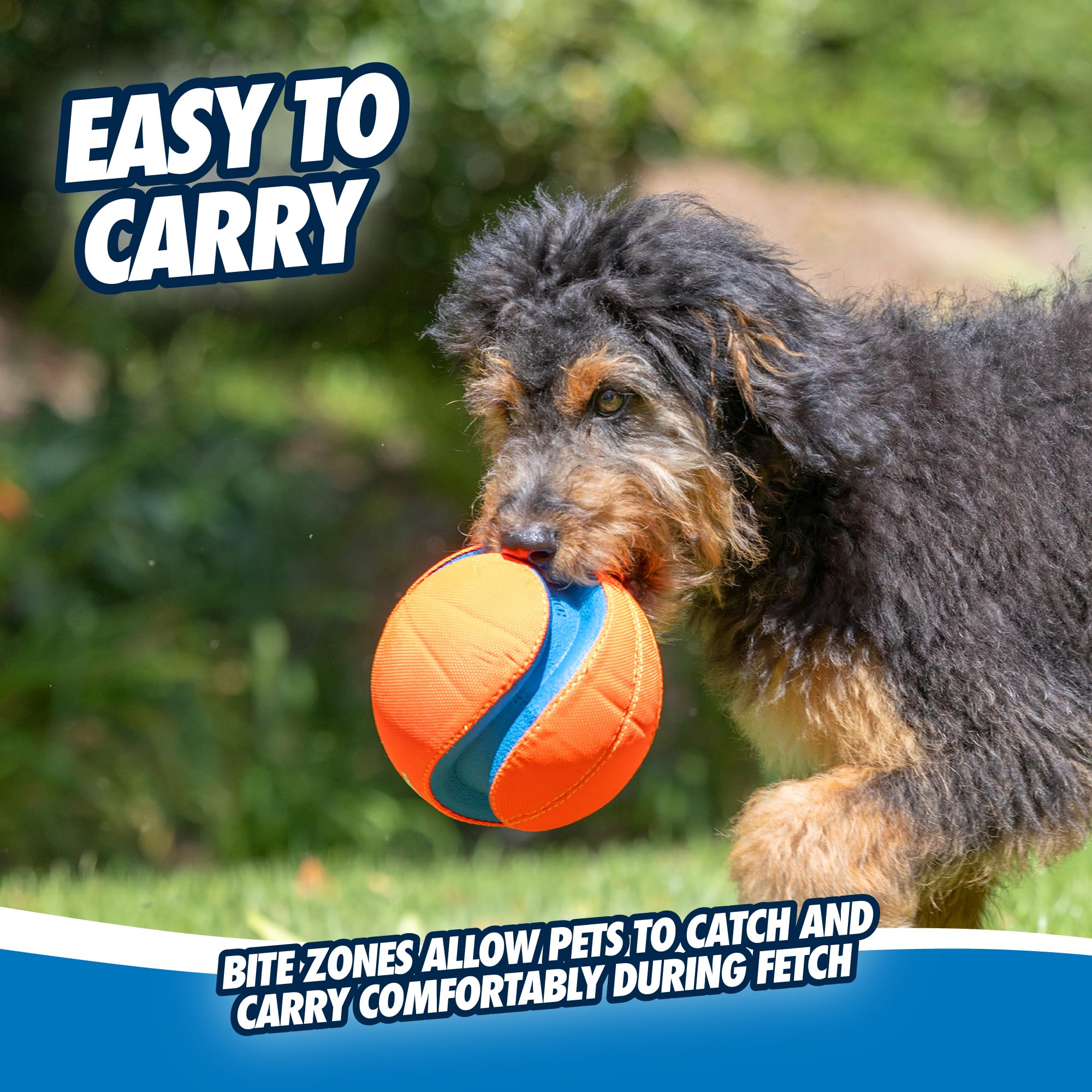 Chuckit! Kick Fetch Dog Toy - Large Size, Durable Rubber & Foam, Floats for Water Play 6