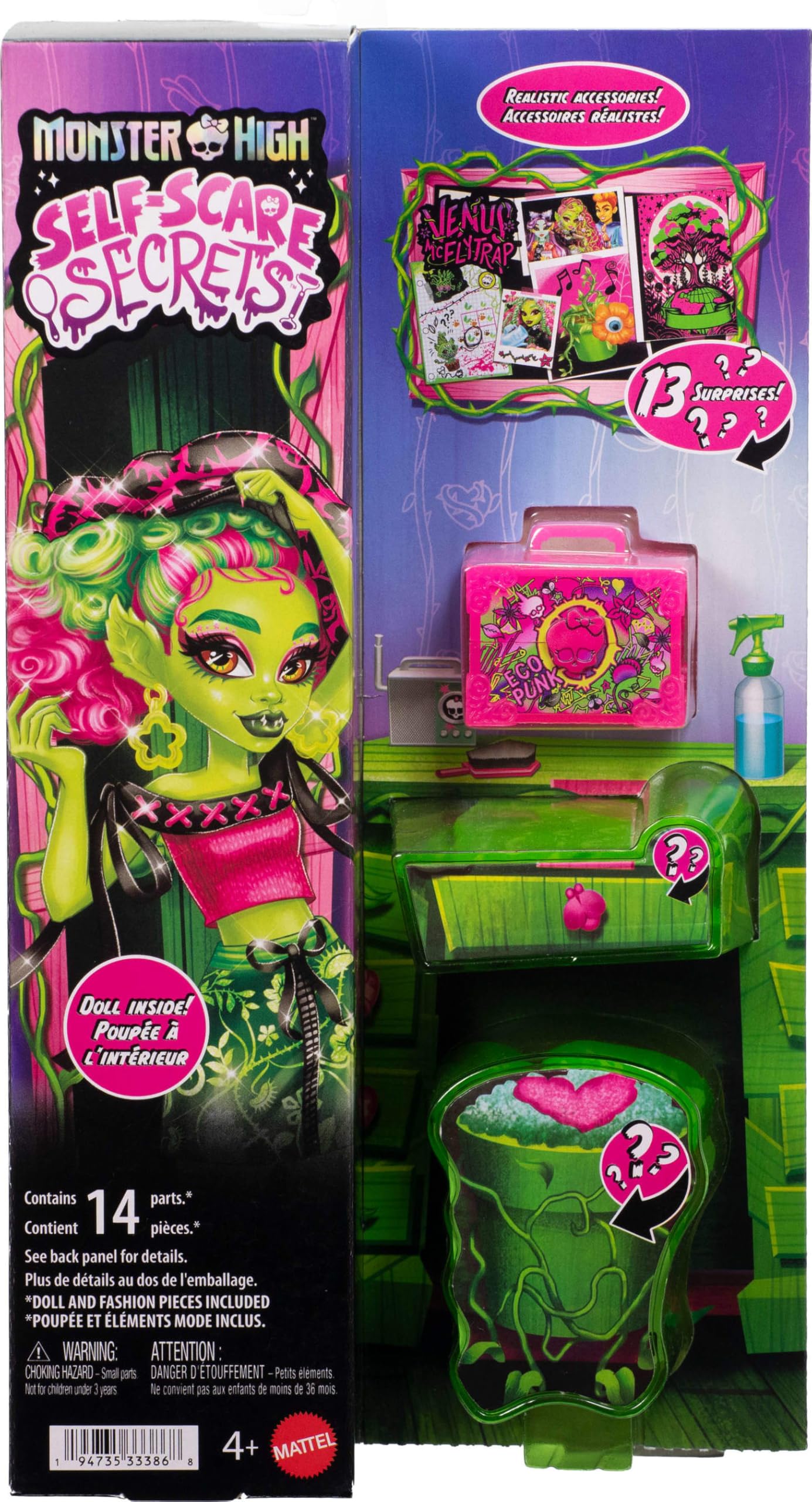 Monster High Venus McFlytrap Doll and Accessories Set | 11.4173 inches | 13 Accessories | Ages 4+ 6