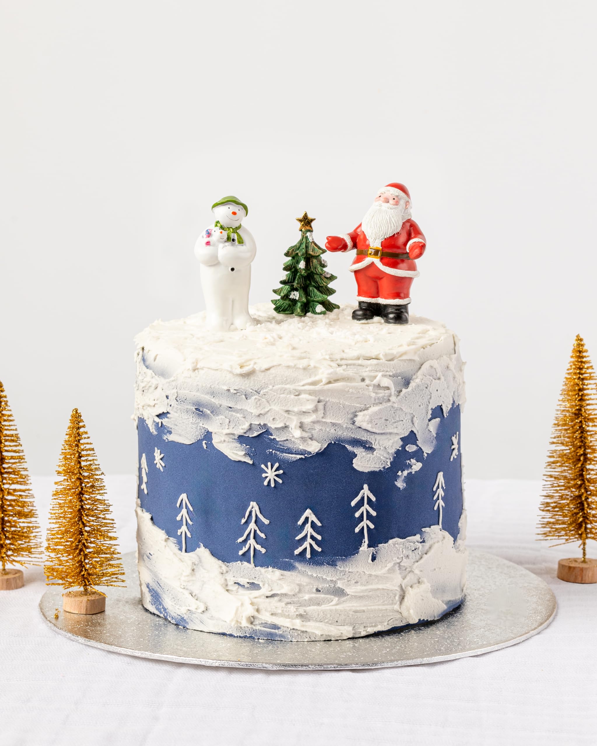 Anniversary House The Snowman and The Snowdog 3-Piece Cake Topper Set - Resin Collectible Figurines 3