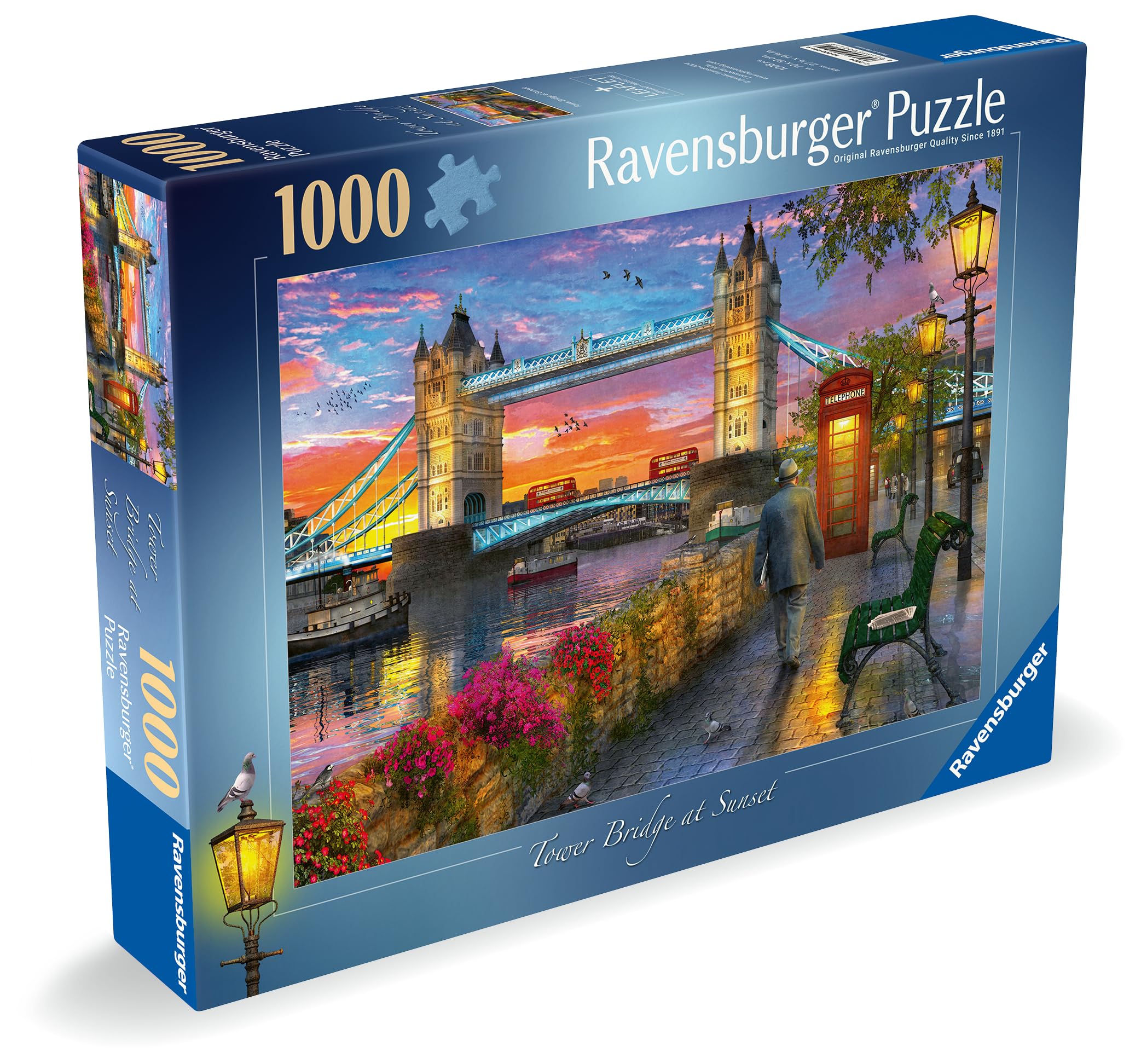 Ravensburger Tower Bridge at Sunset 1000 Piece Jigsaw Puzzle for Adults 9