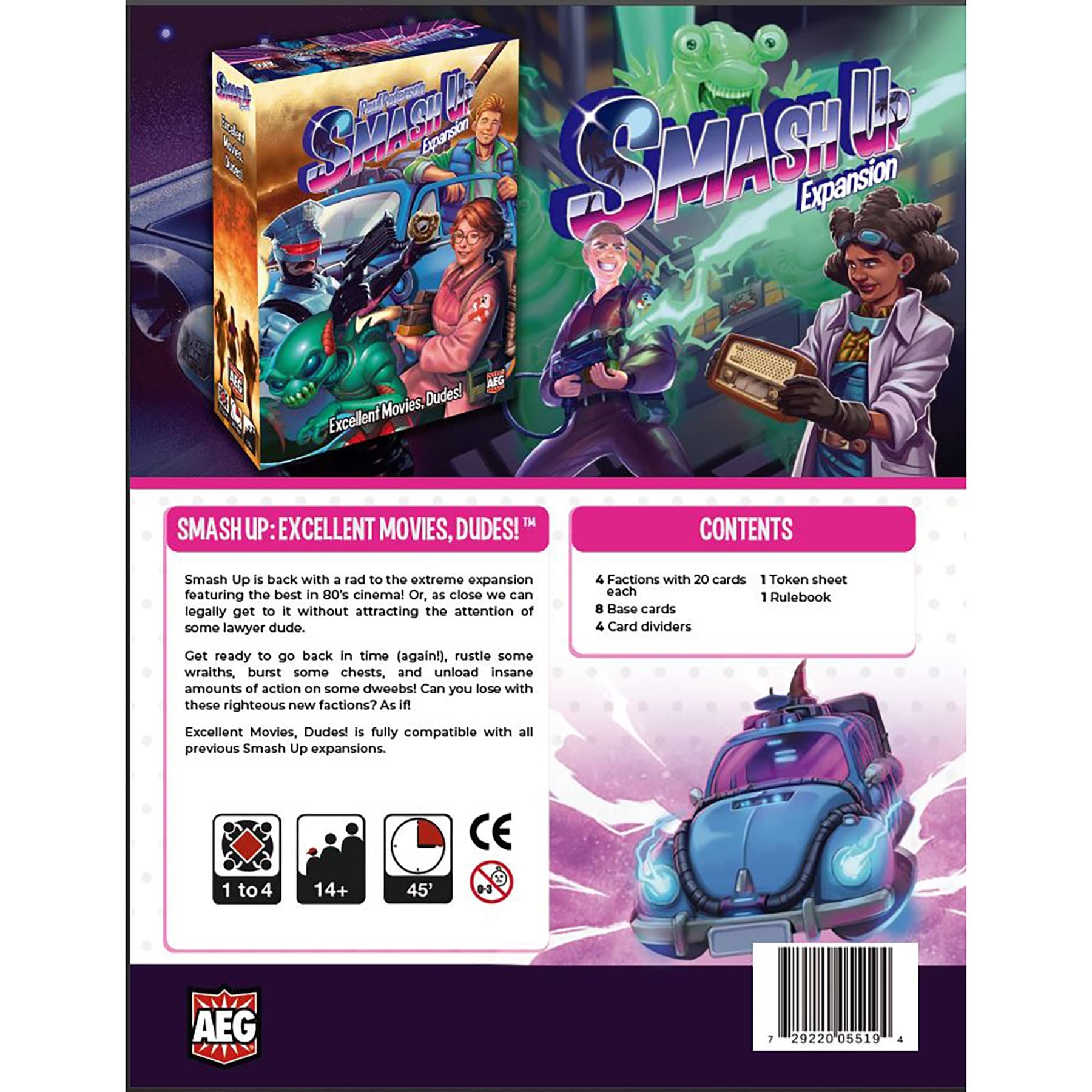 AEG Smash Up: Excellent Movies, Dudes! Expansion 2